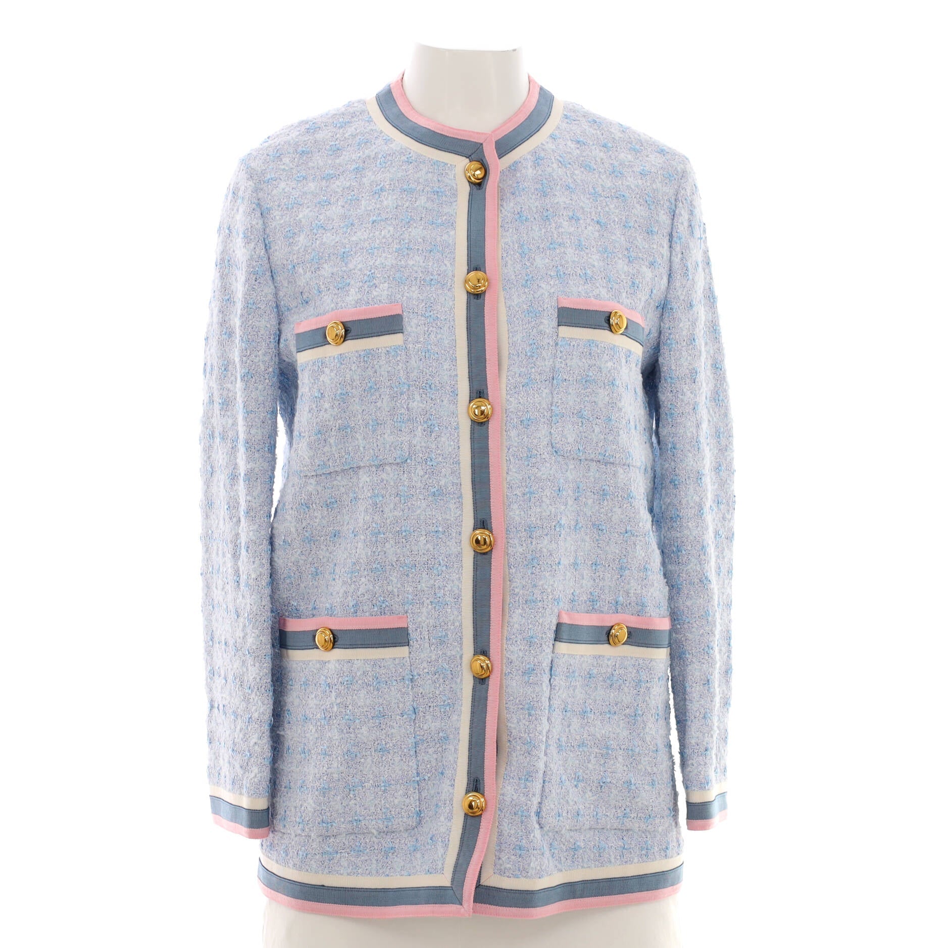 Women's Oversized Button Up Jacket Tweed