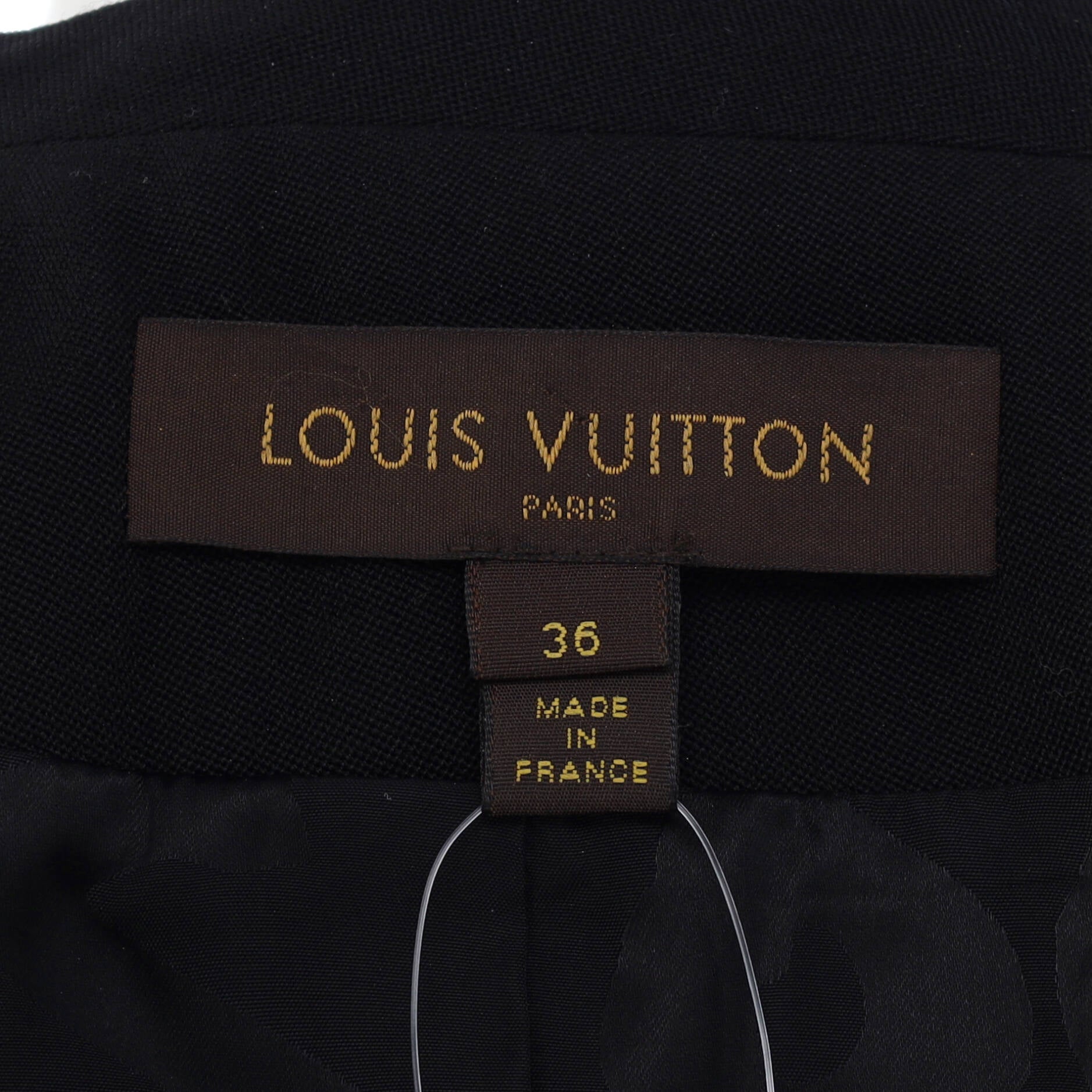 Women's Collarless Boxy Jacket Wool with Sequins