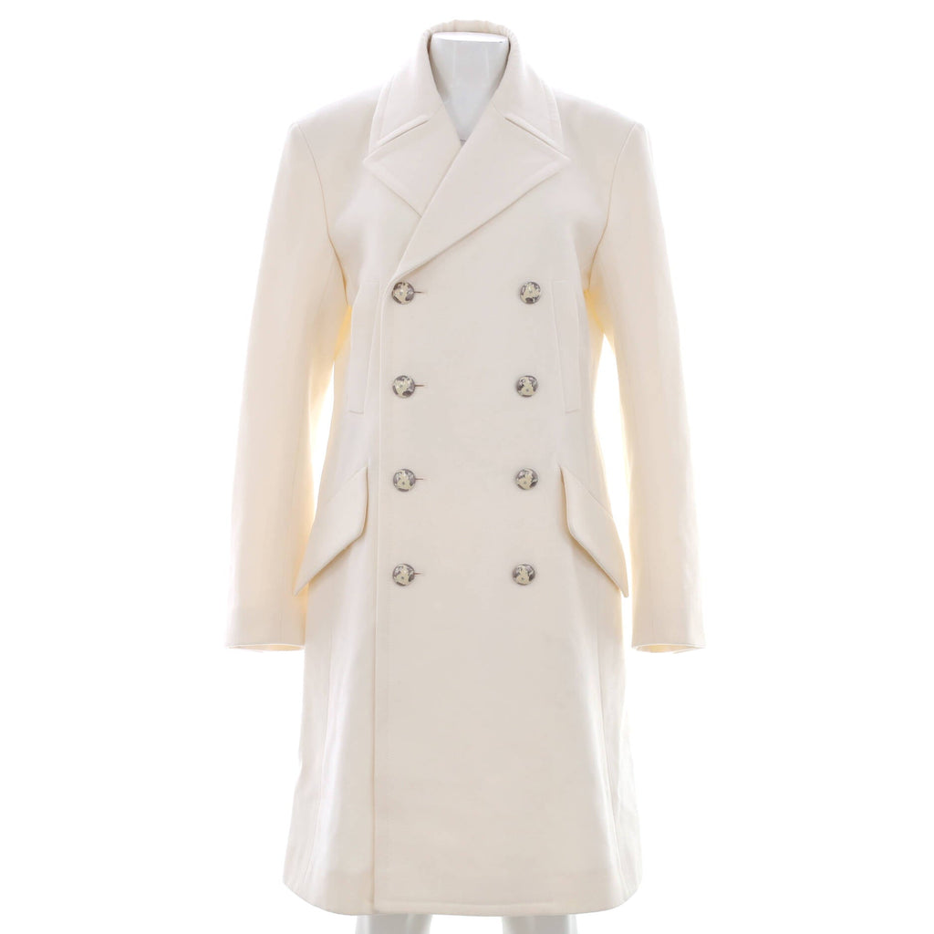 Women's Double Breasted Coat Wool Blend