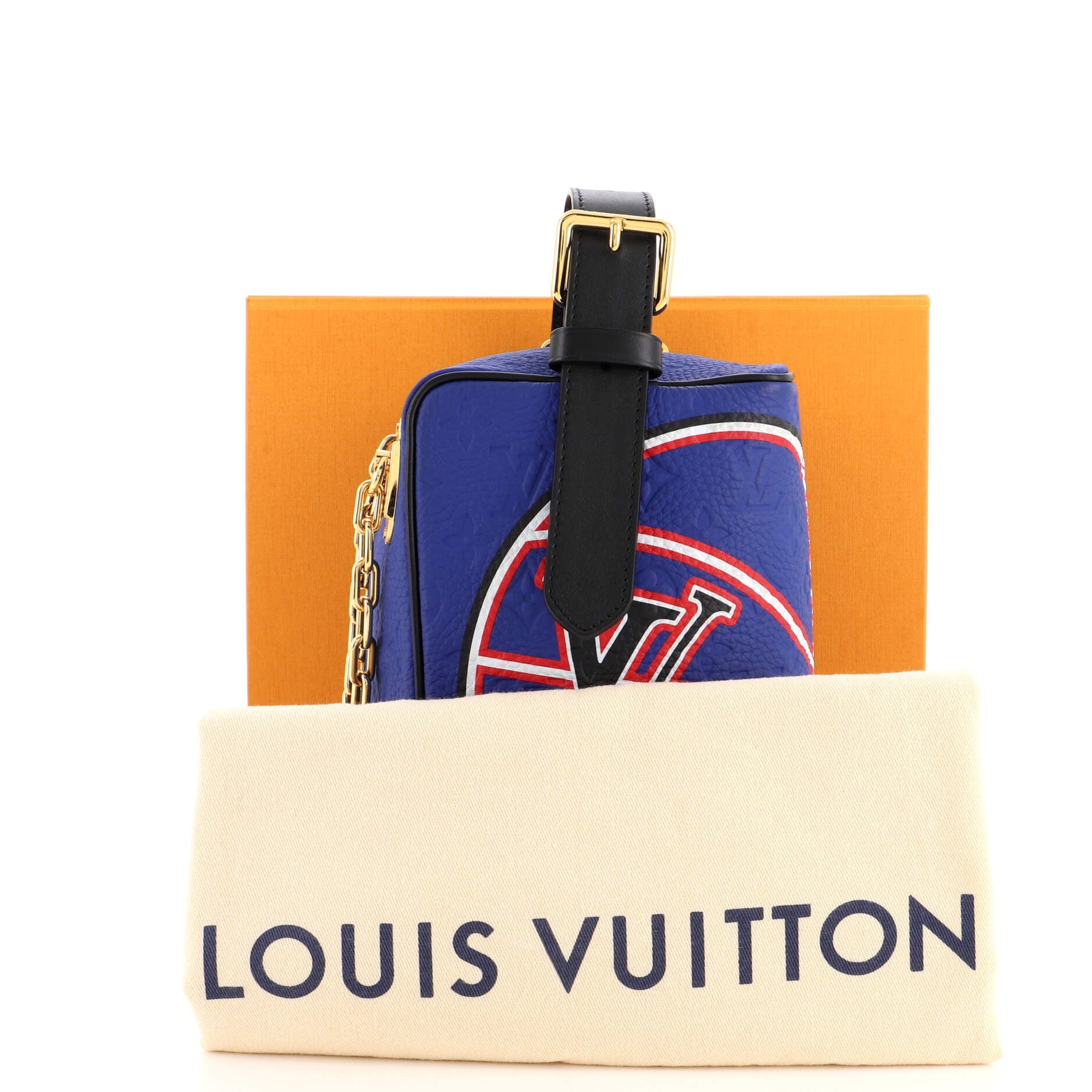 LV x NBA Cloakroom Dopp Kit Printed Monogram Taurillon Leather