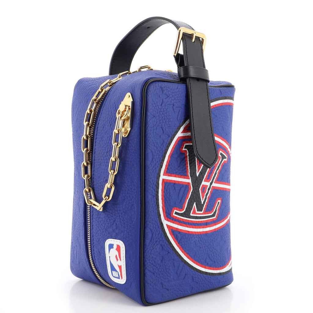 LV x NBA Cloakroom Dopp Kit Printed Monogram Taurillon Leather