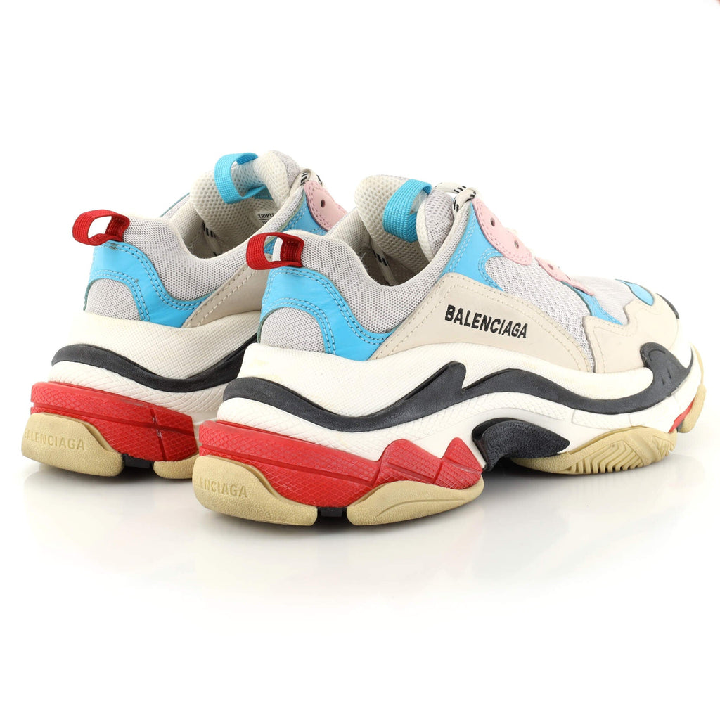 Women's Triple S Sneakers Fabric and Mesh with Leather