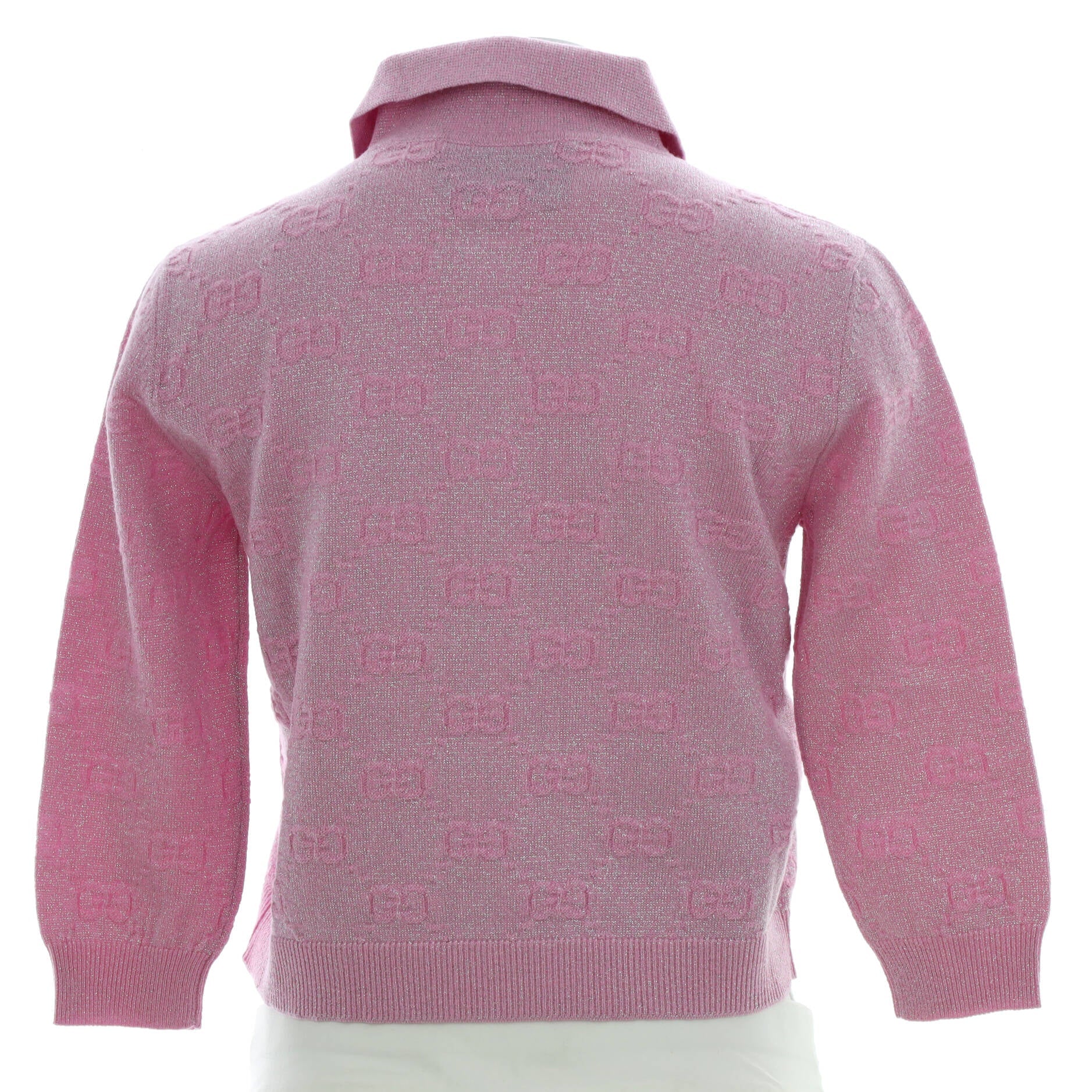 Women's Polo Sweater GG Wool and Polyamide Blend