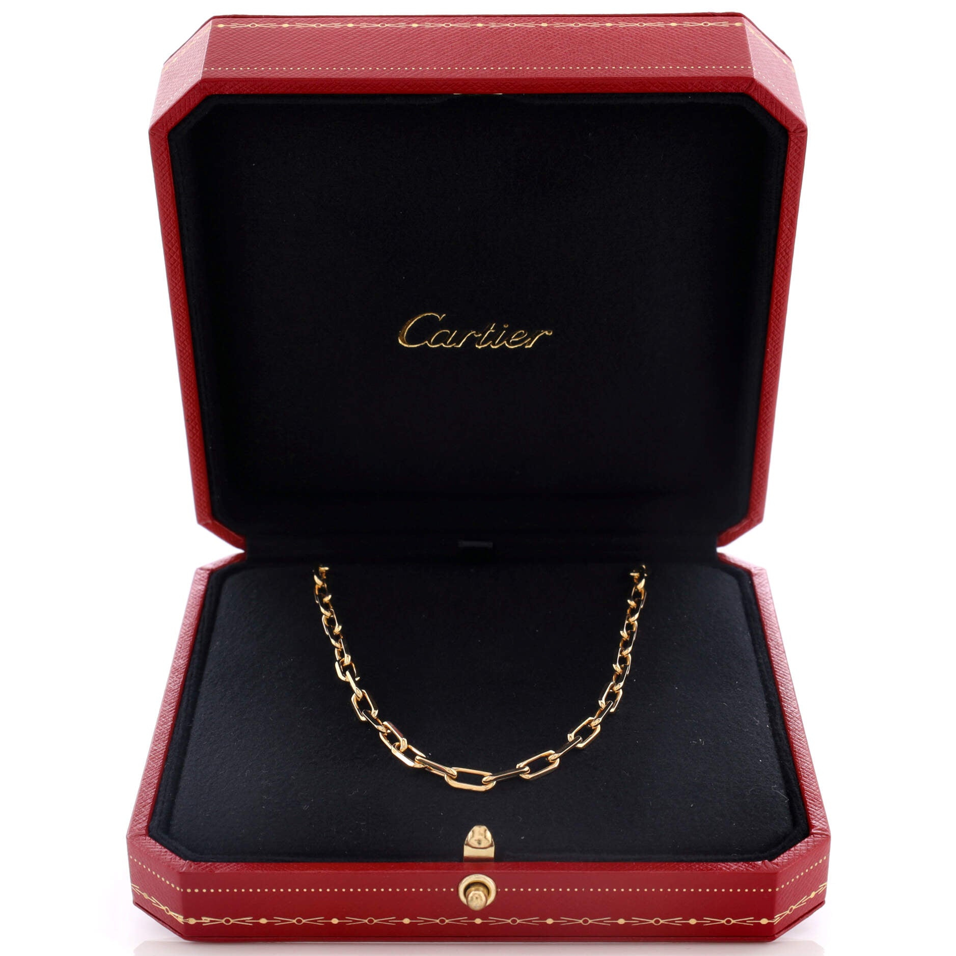 Santos Dumont Chain Necklace 18K Yellow Gold