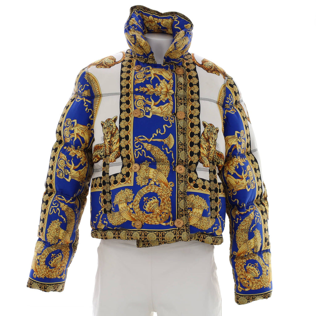 Women's Baroque Puffer Jacket Printed Silk and Down