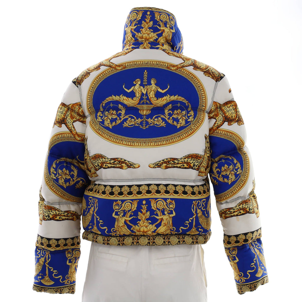 Women's Baroque Puffer Jacket Printed Silk and Down