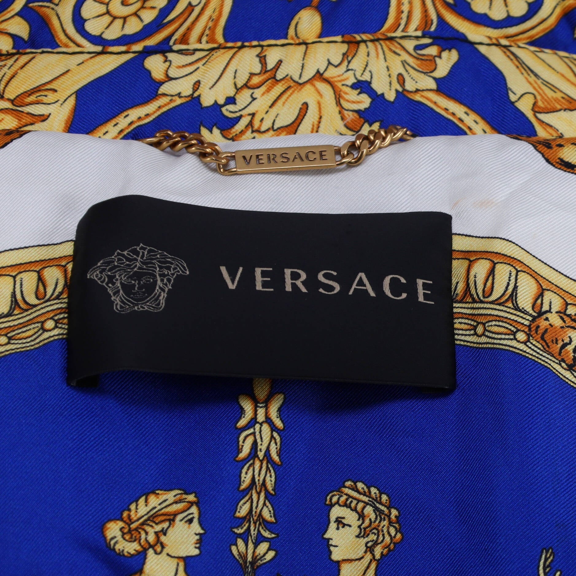Women's Baroque Puffer Jacket Printed Silk and Down