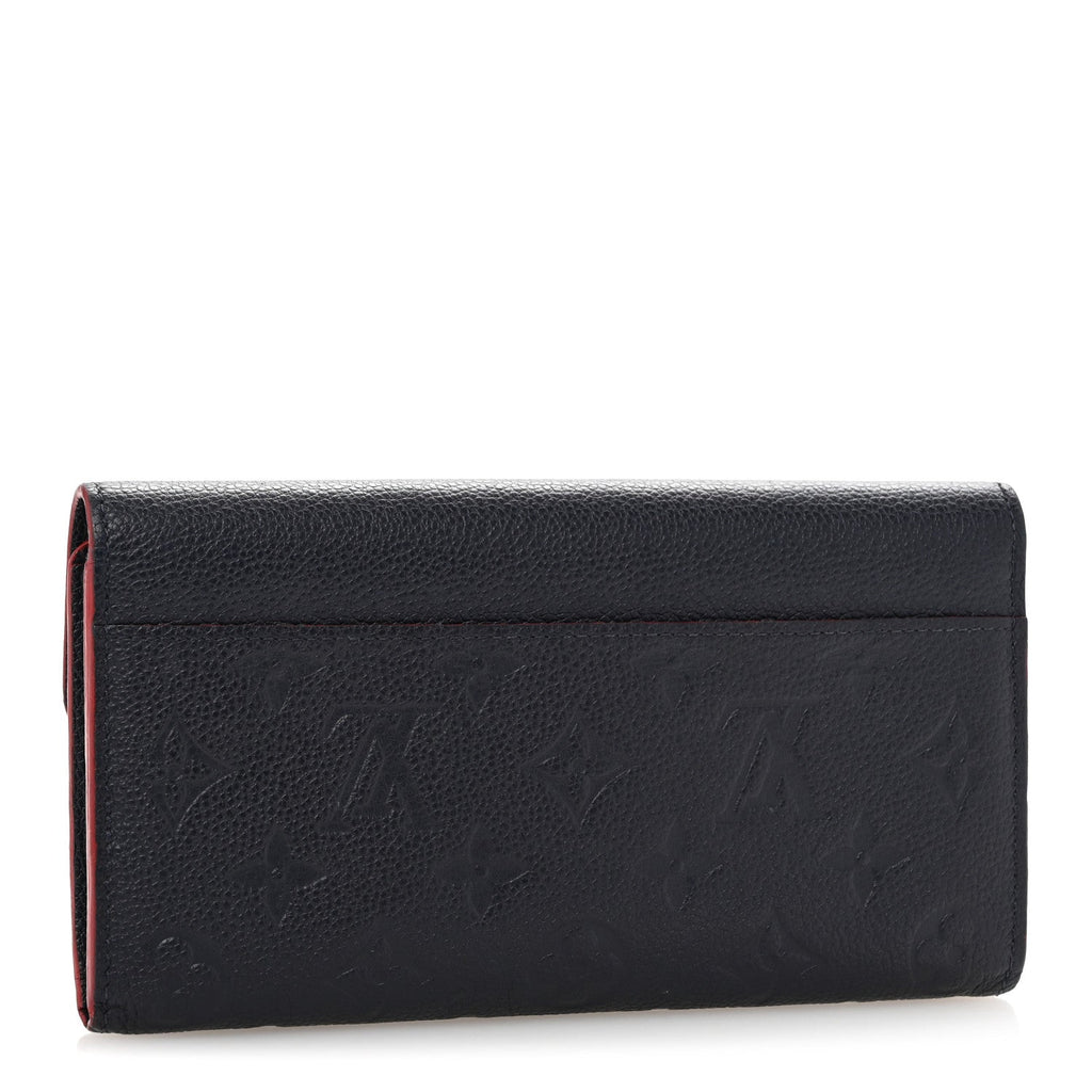 Empreinte Sarah Wallet NM Marine Rouge