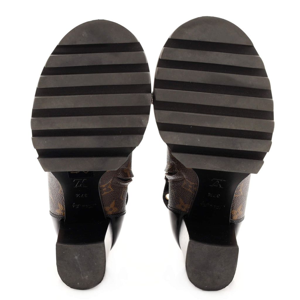 Women's Star Trail Ankle Boots Monogram Canvas with Patent