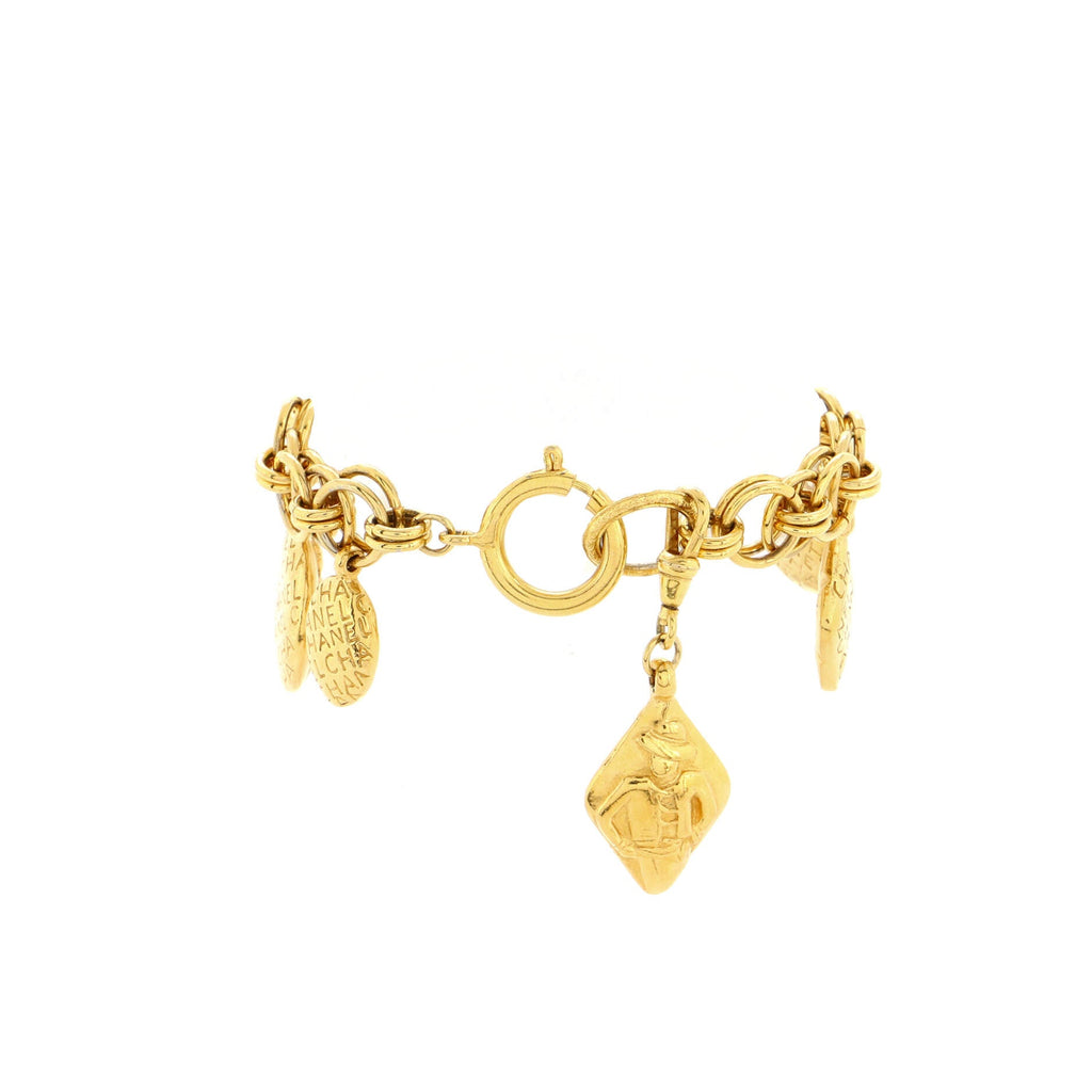 Vintage Charm Chain Bracelet Necklace Metal