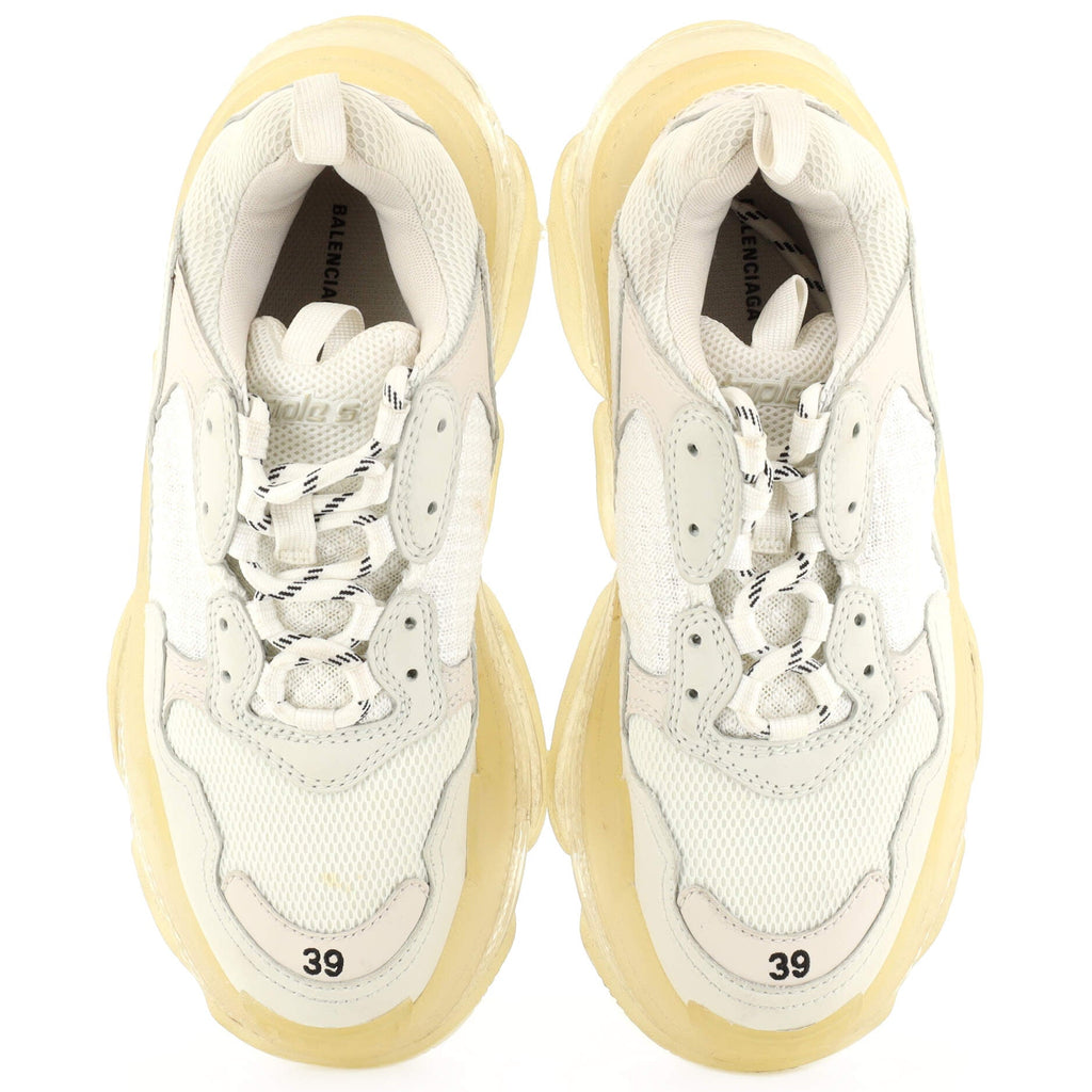 Women's Triple S Sneakers Fabric and Mesh with Leather