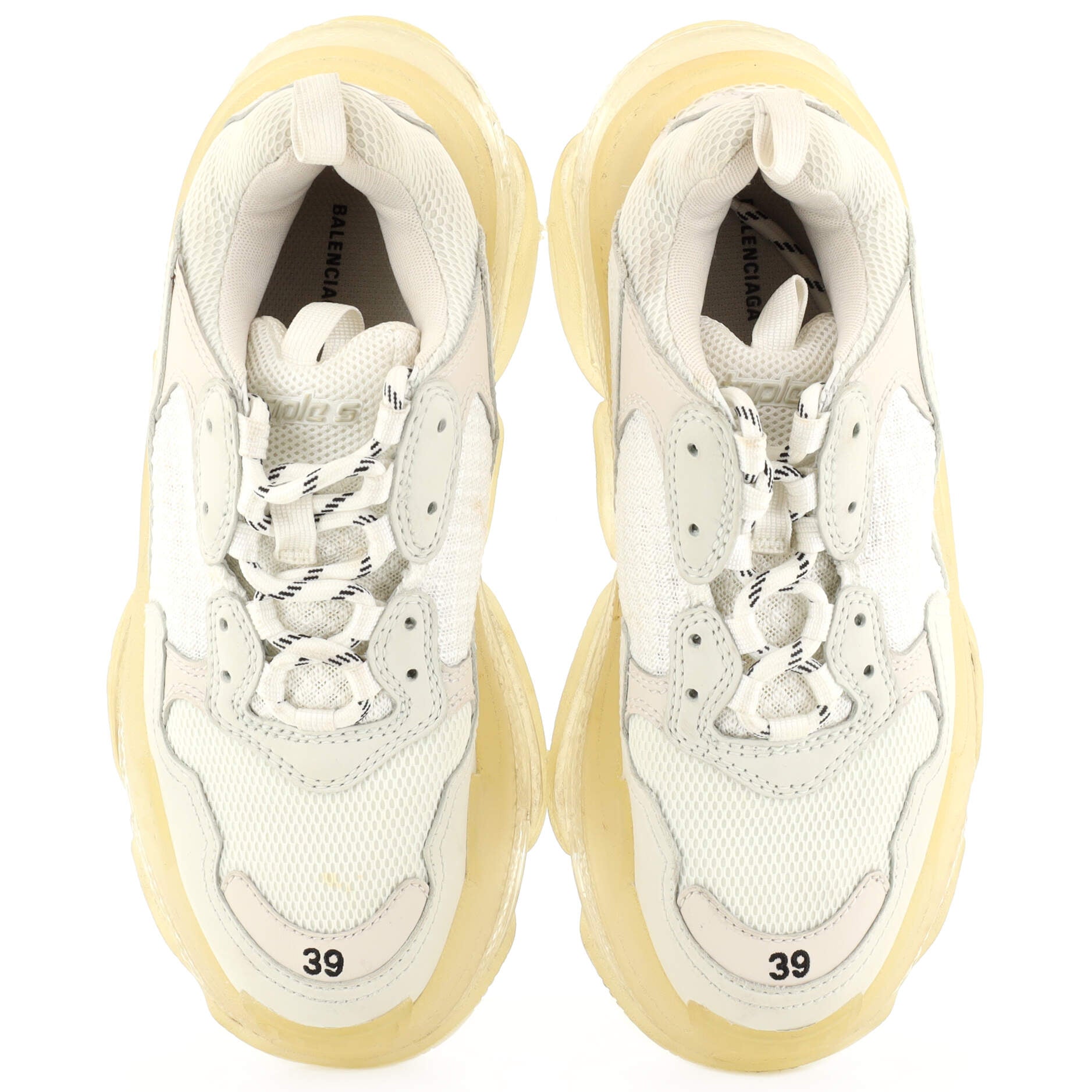 Women's Triple S Sneakers Fabric and Mesh with Leather