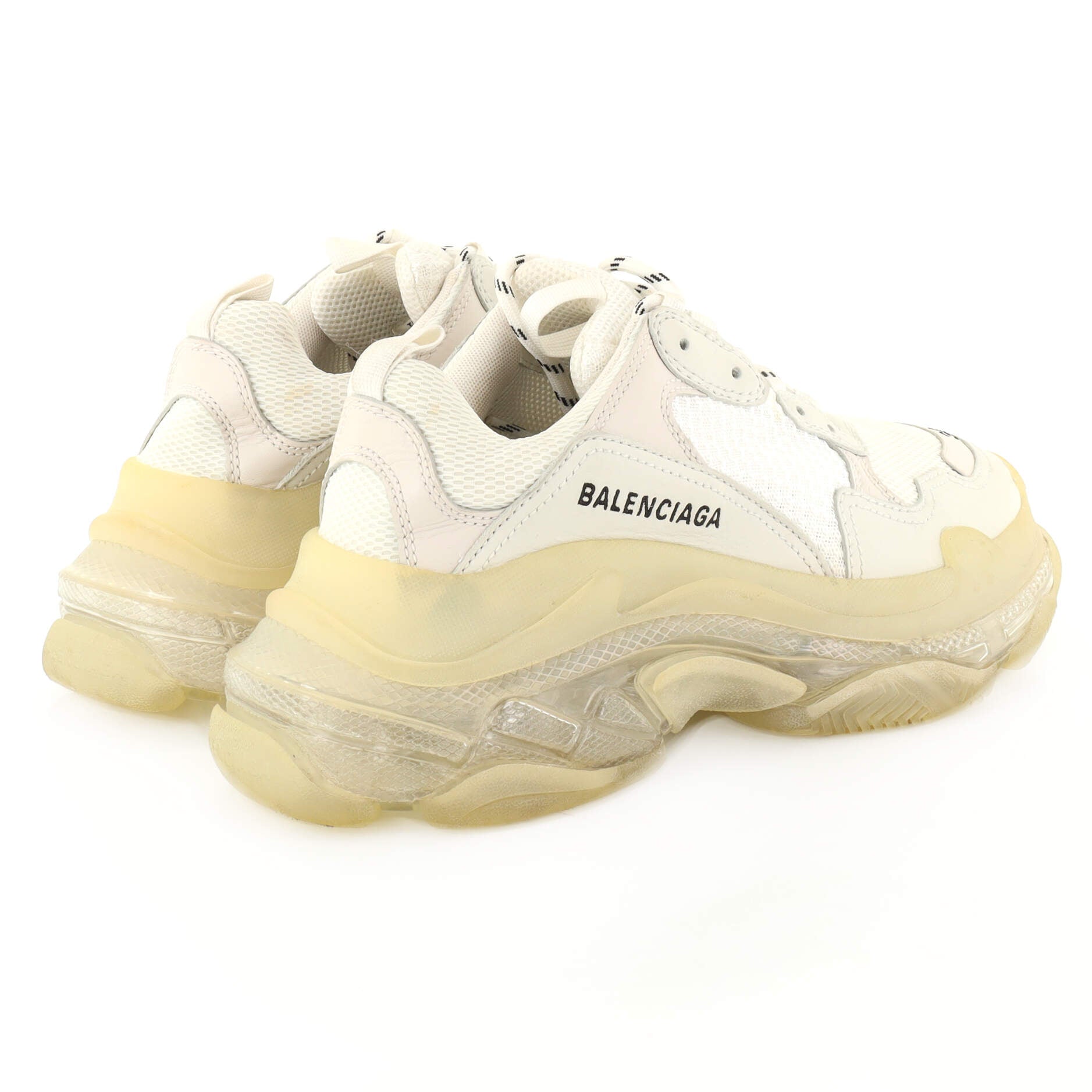 Women's Triple S Sneakers Fabric and Mesh with Leather