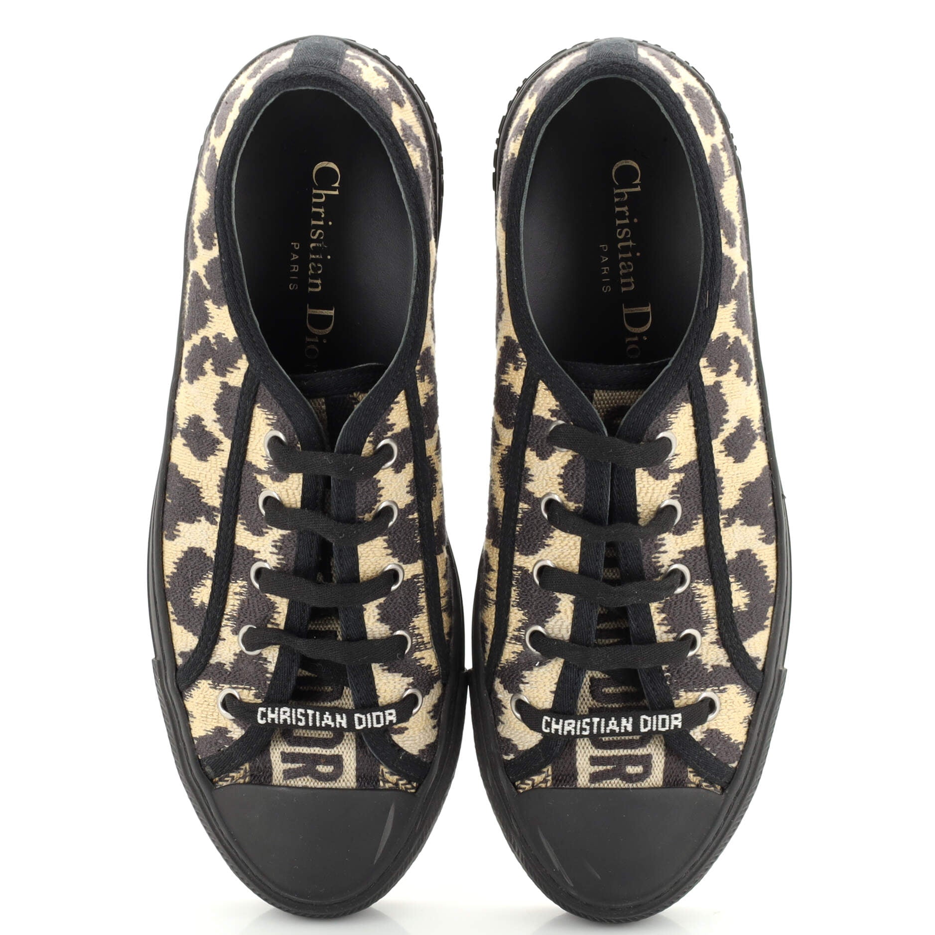 Women's Walk'N'Dior Sneakers Embroidered Canvas