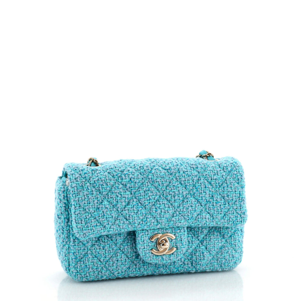 Classic Single Flap Bag Quilted Tweed Mini