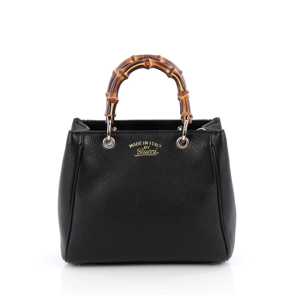 Gucci Bamboo Shopper Tote Leather Mini