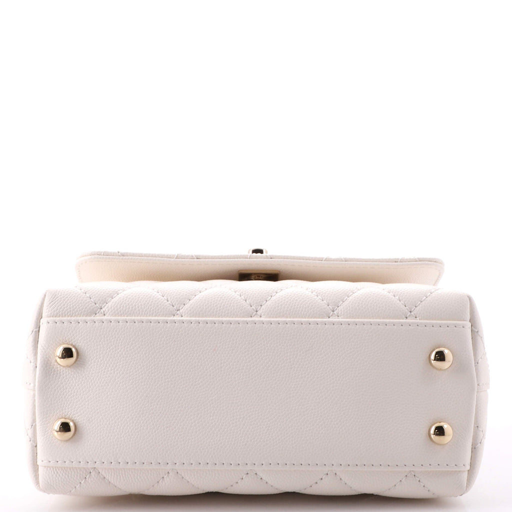 Coco Top Handle Bag Quilted Caviar Extra Mini