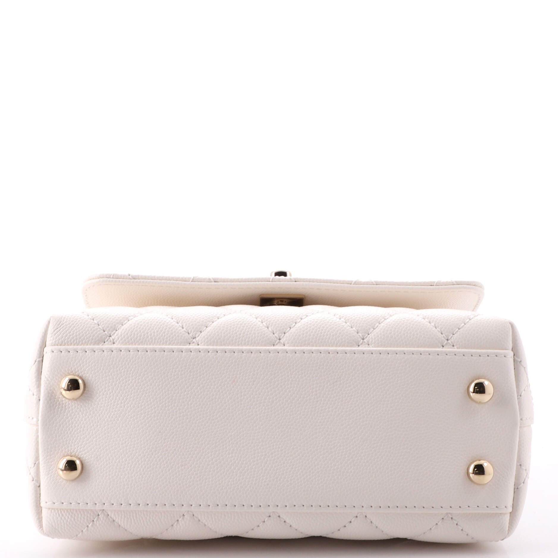Coco Top Handle Bag Quilted Caviar Extra Mini