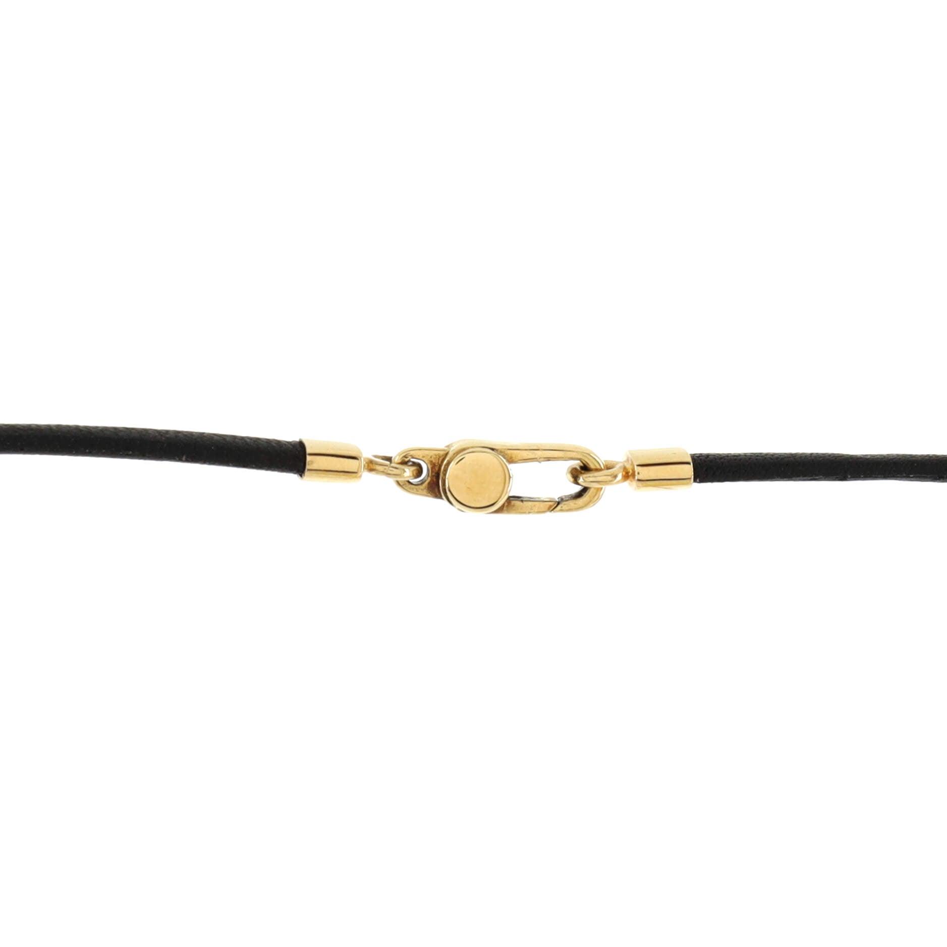 Cross Pendant Necklace 18K Yellow Gold with Cord