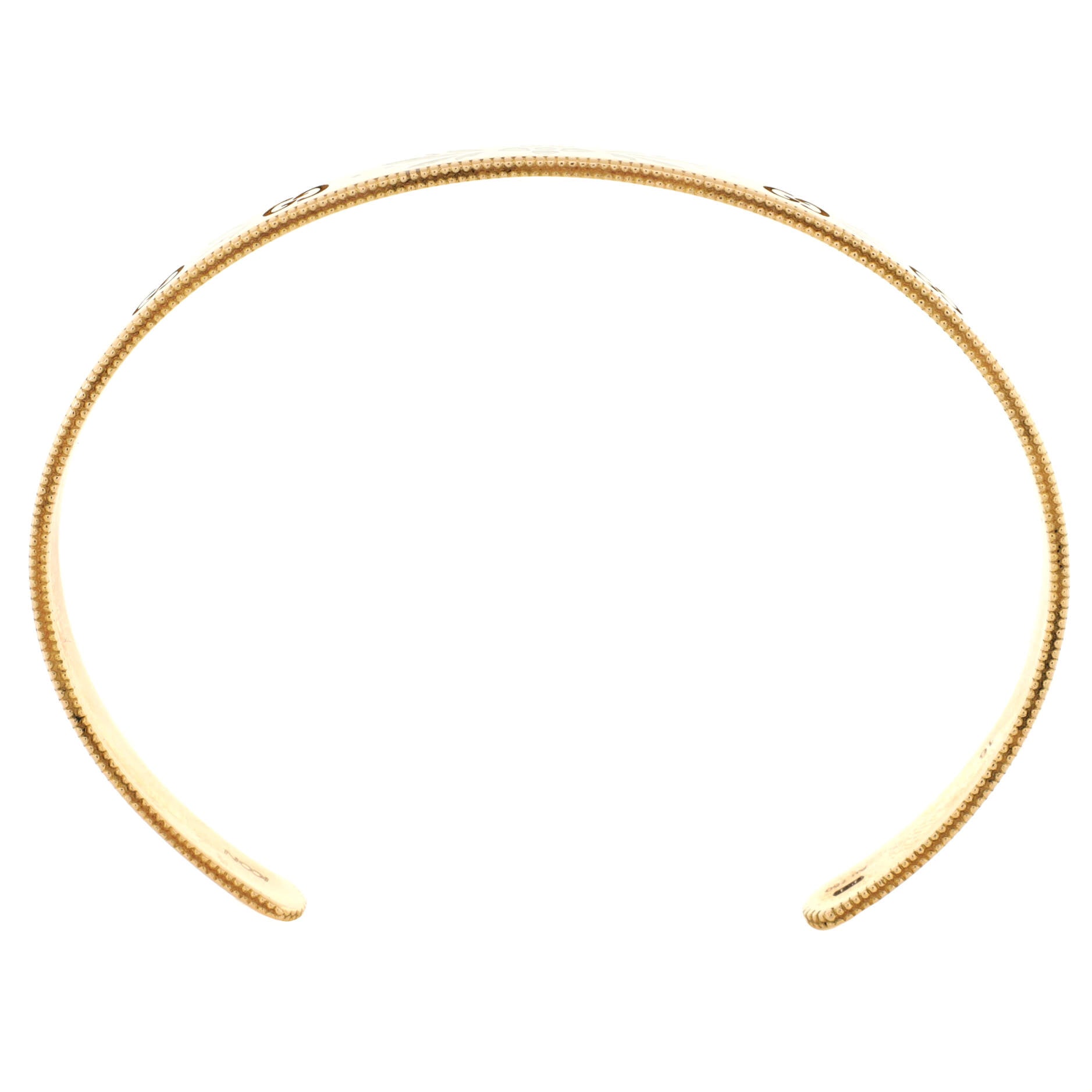 Icon Blooms Cuff Bracelet 18K Rose Gold with Enamel