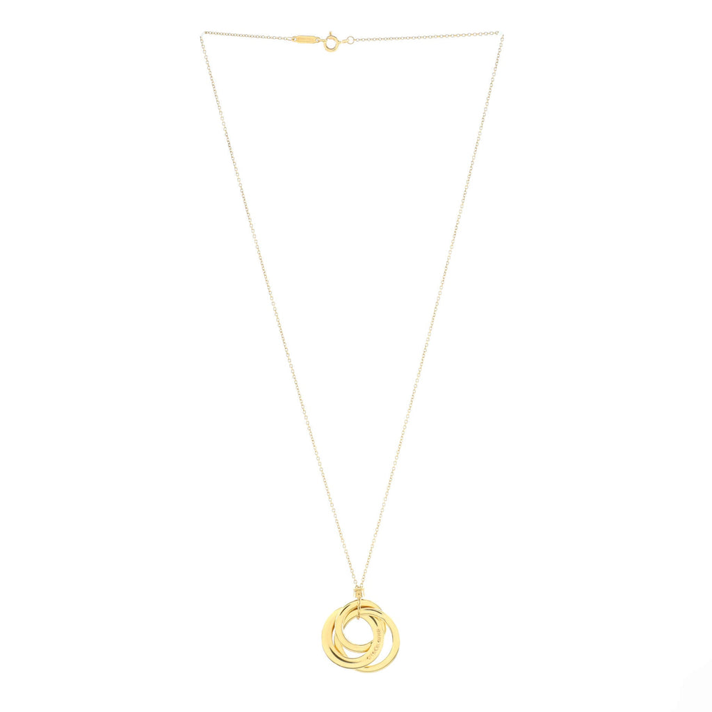 1837 Interlocking Circles Pendant Necklace 18K Yellow Gold