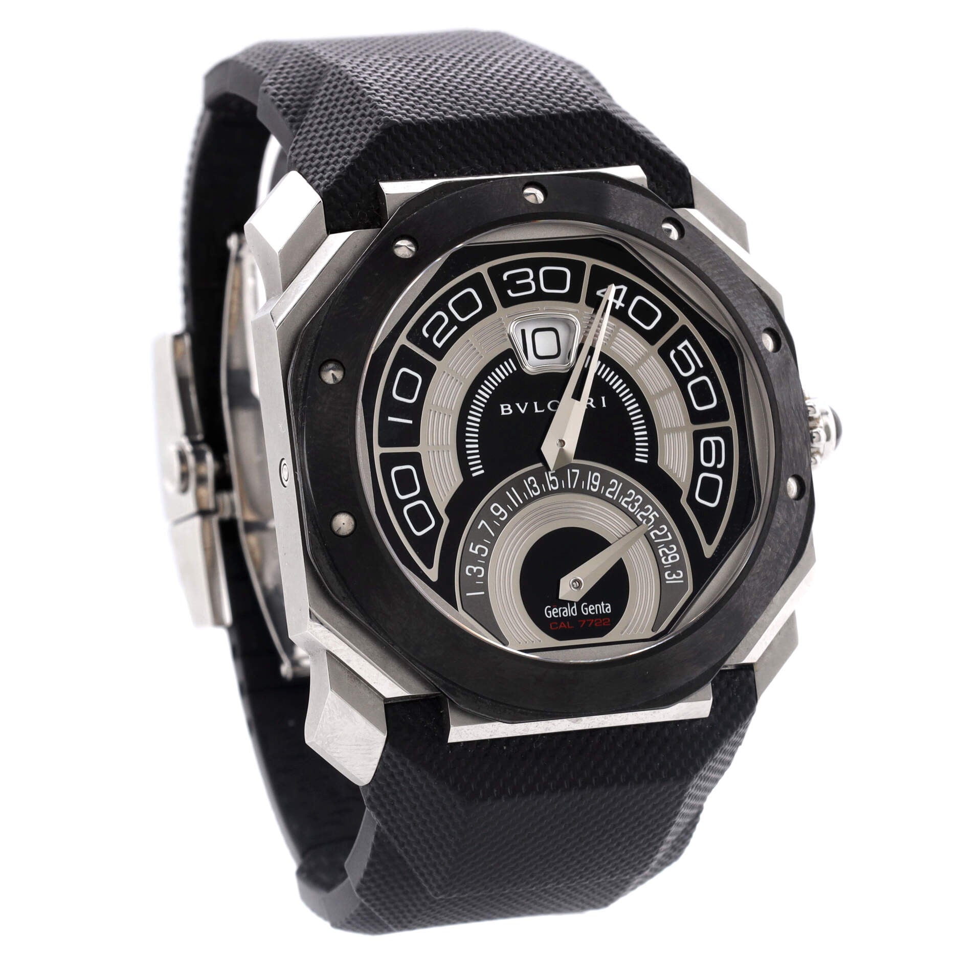 Octo Bi-Retro Automatic Watch Stainless Steel and Ceramic with Rubber 43