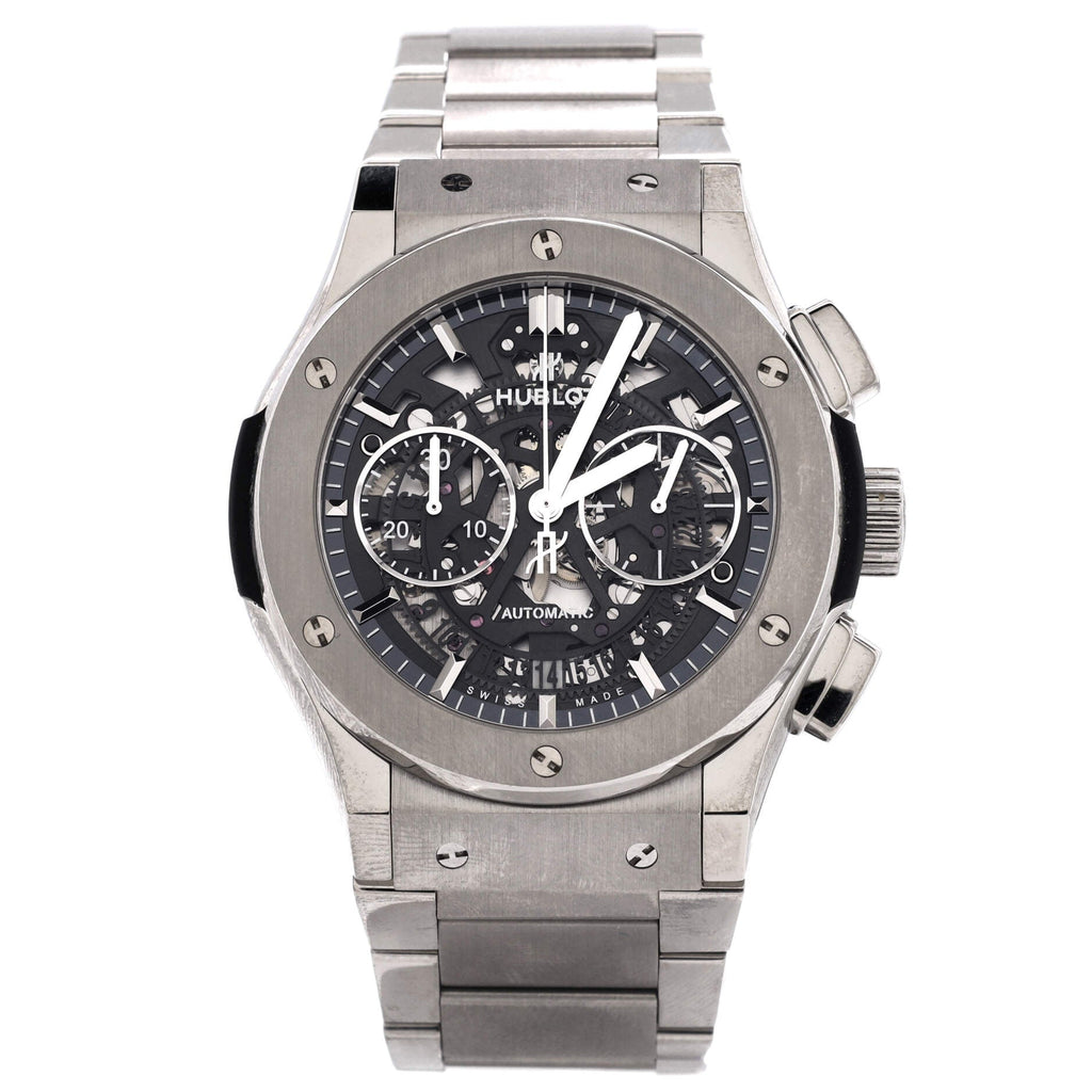 Classic Fusion Aerofusion Chronograph Skeleton Automatic Watch Titanium 45