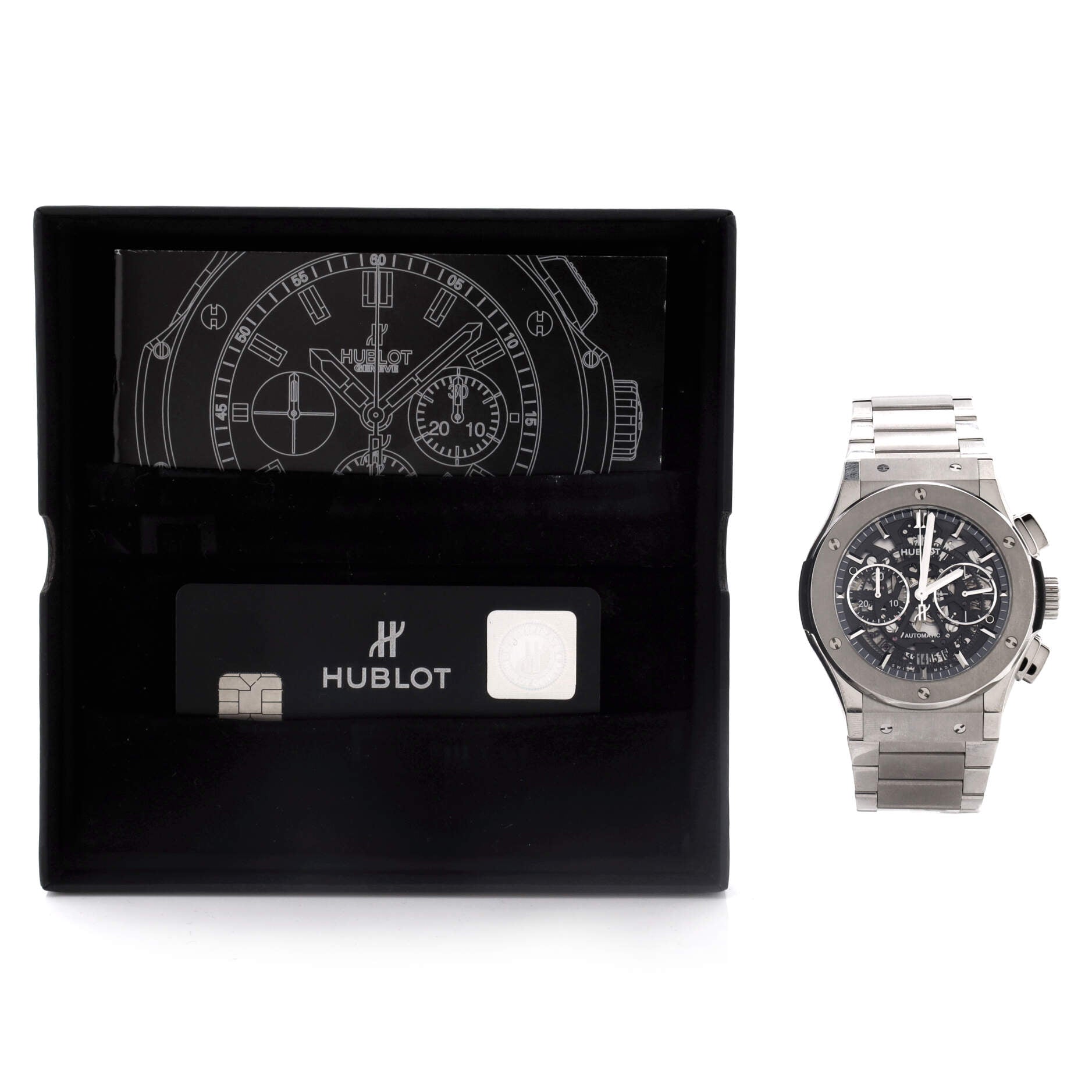 Classic Fusion Aerofusion Chronograph Skeleton Automatic Watch Titanium 45
