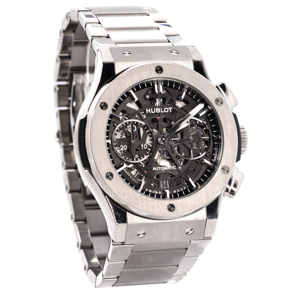 Classic Fusion Aerofusion Chronograph Skeleton Automatic Watch Titanium 45