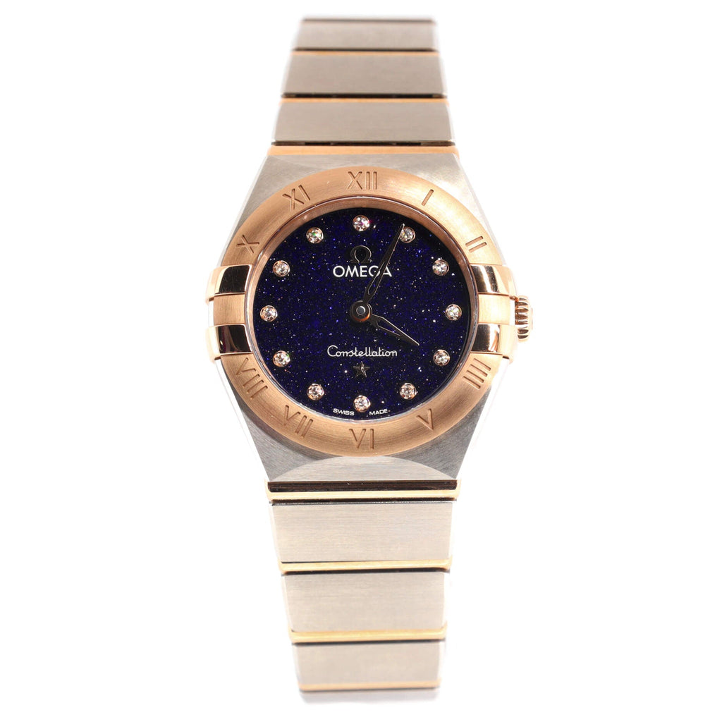 Constellation Quartz Watch Stainless Steel and Rose Gold with Diamond Markers 25