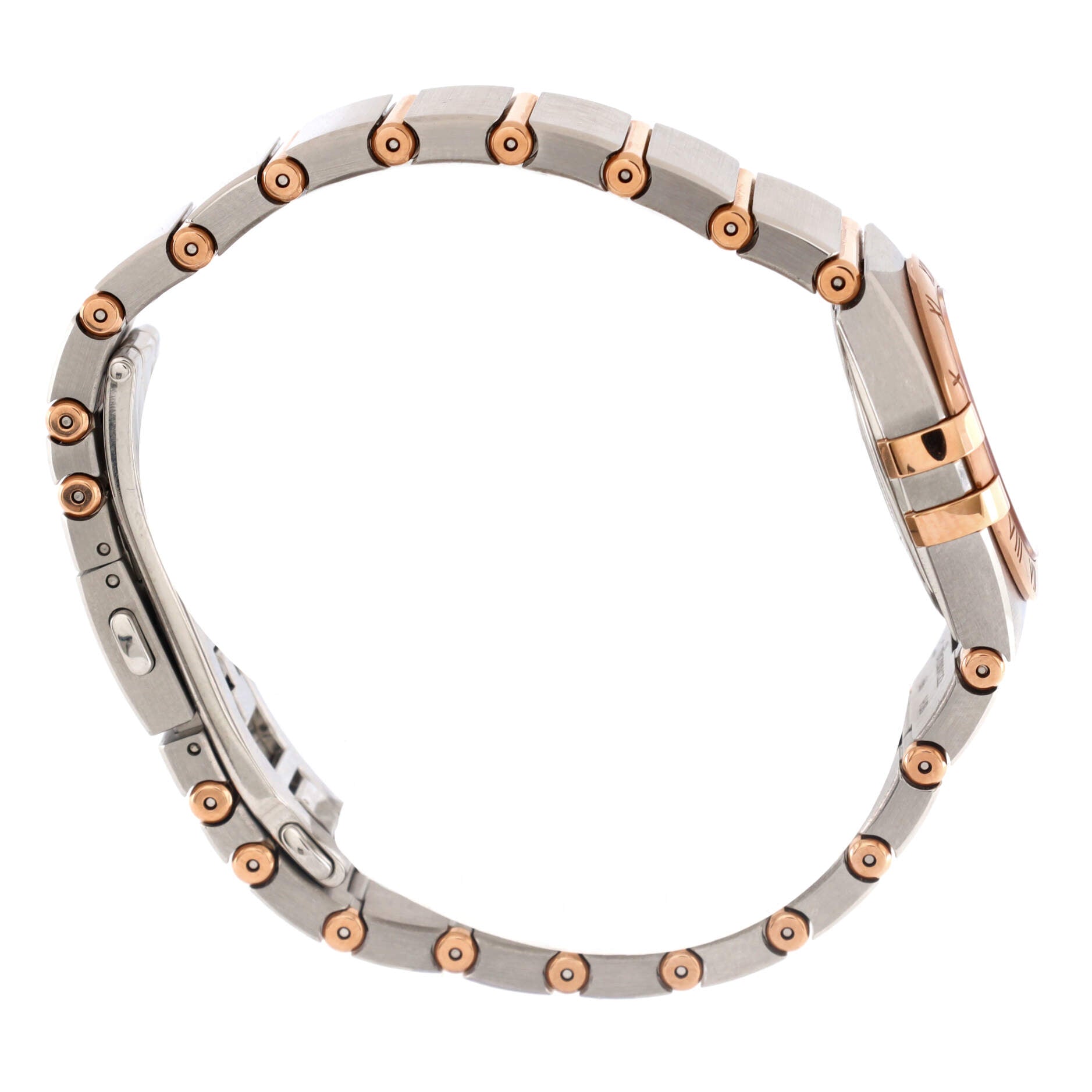 Constellation Quartz Watch Stainless Steel and Rose Gold with Diamond Markers 25