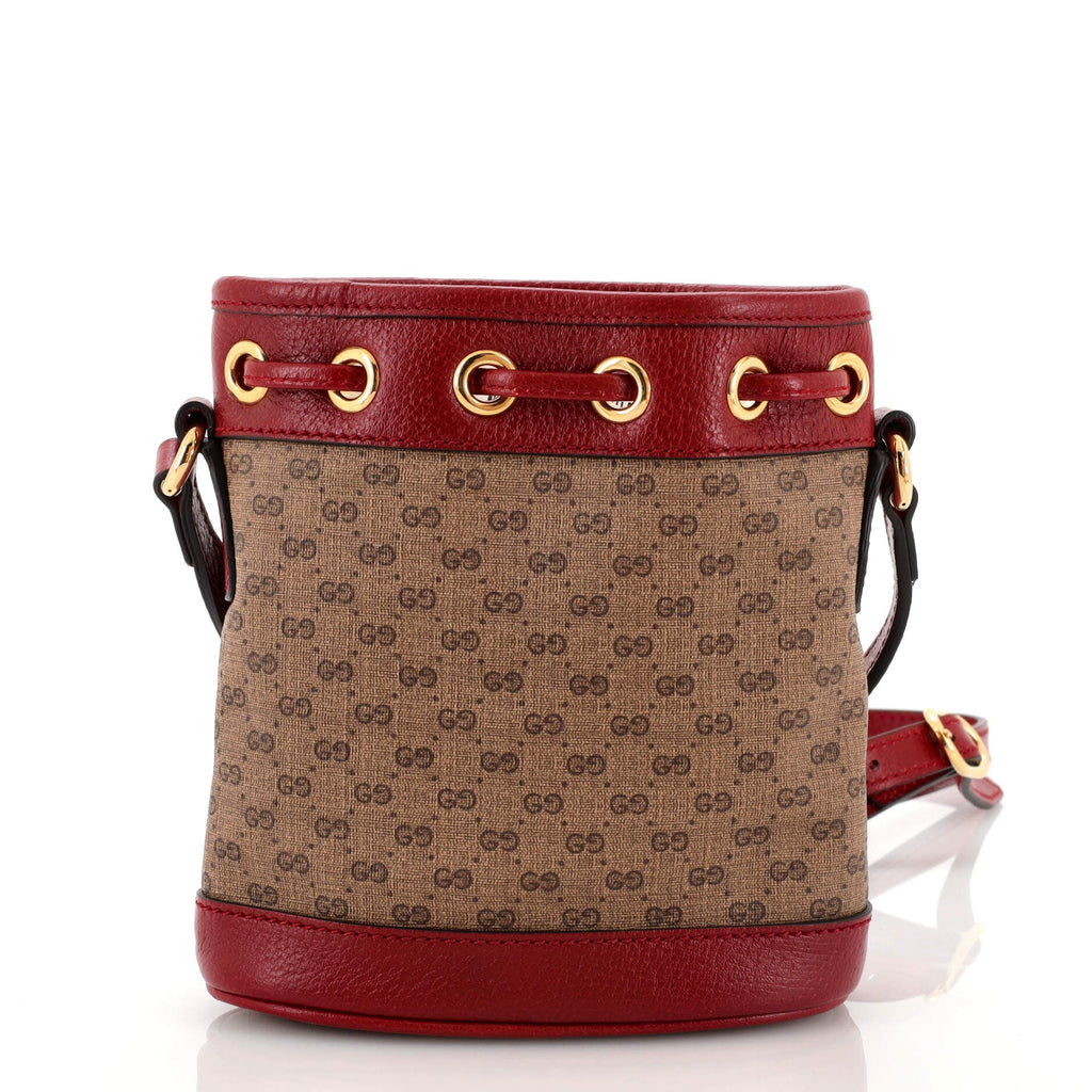 Doraemon Bucket Bag Printed Mini GG Coated Canvas Mini