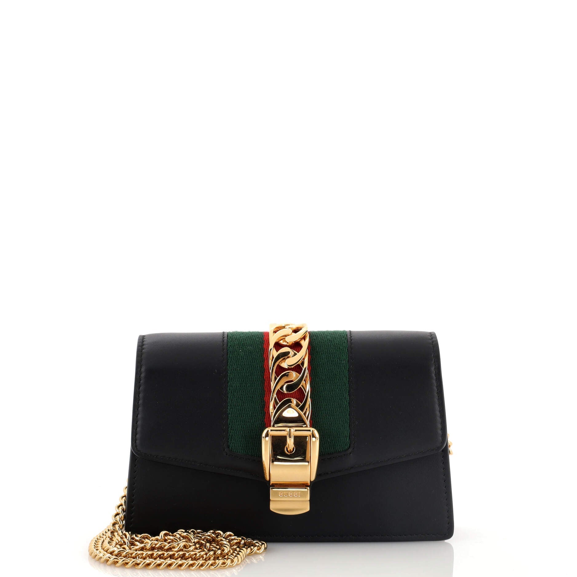 Sylvie Chain Shoulder Bag Leather Super Mini