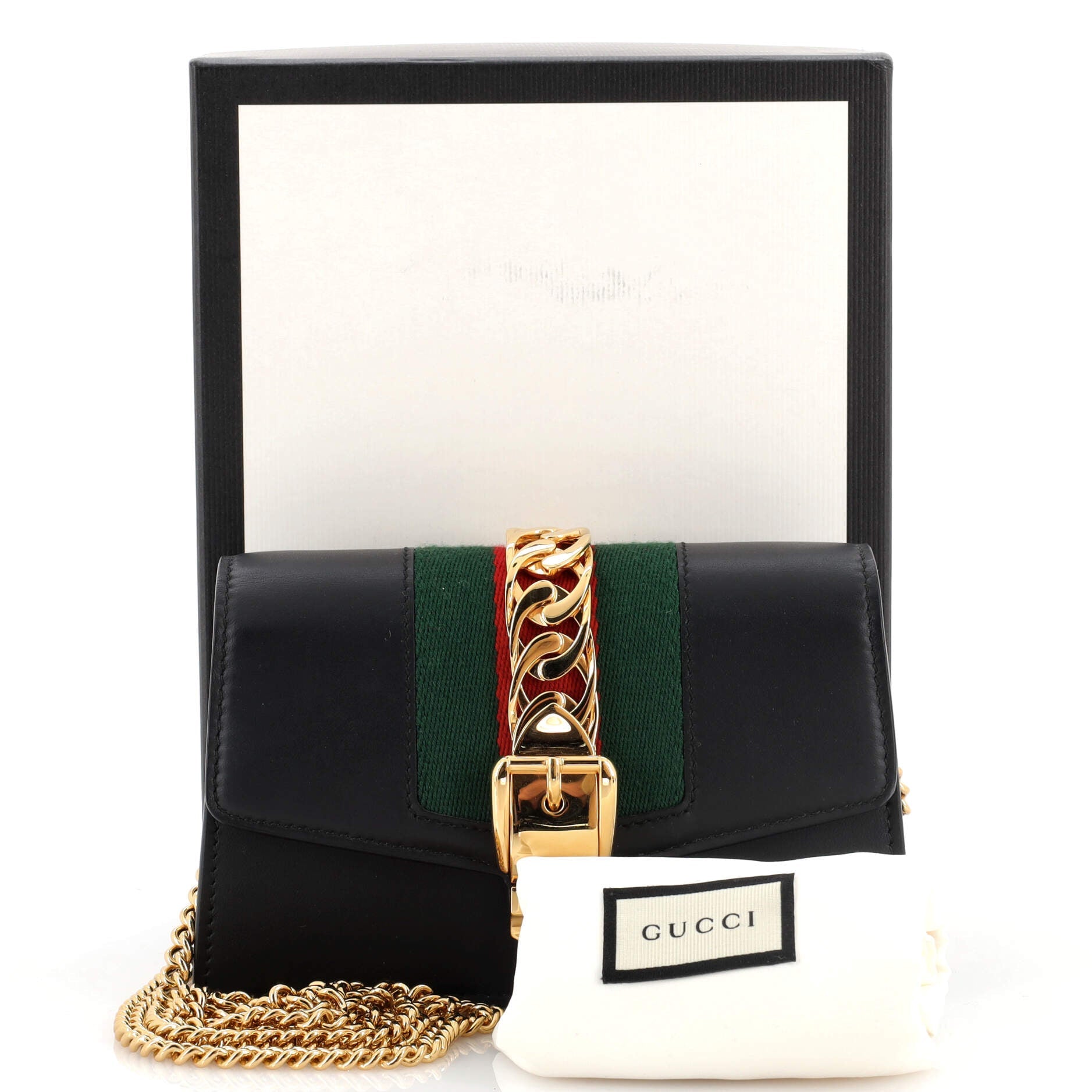 Sylvie Chain Shoulder Bag Leather Super Mini