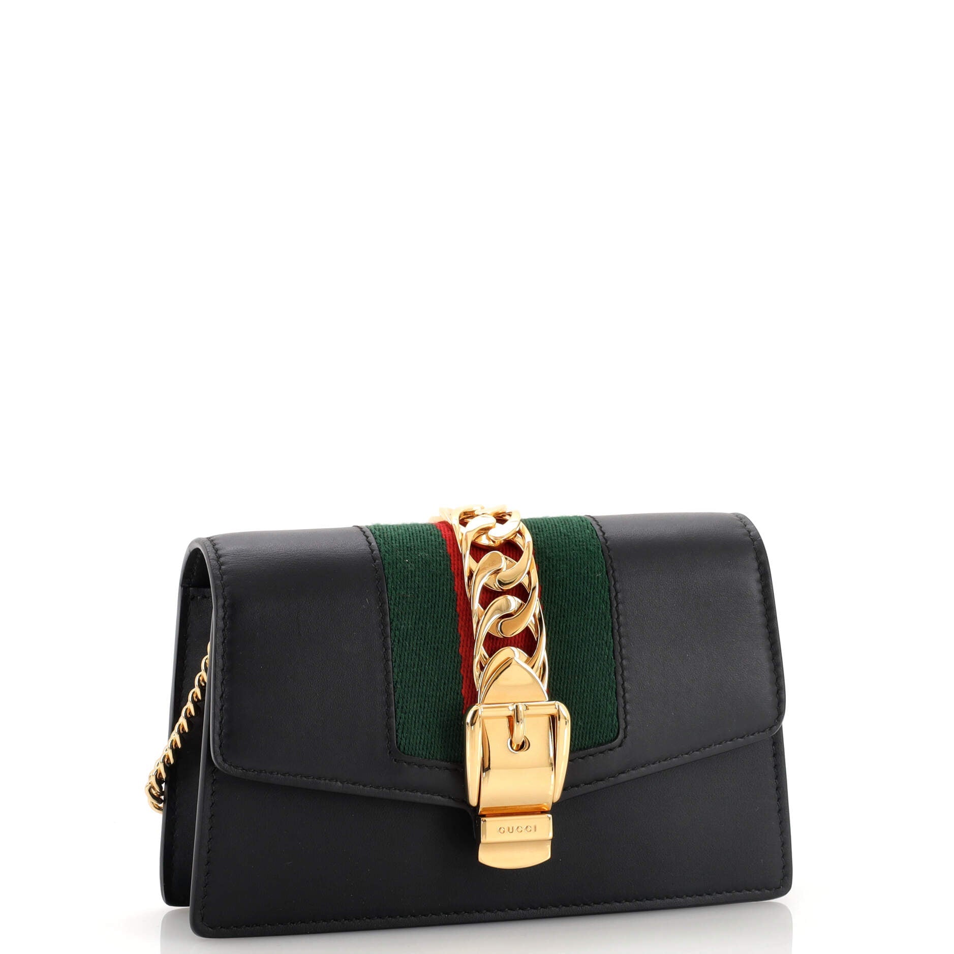 Sylvie Chain Shoulder Bag Leather Super Mini