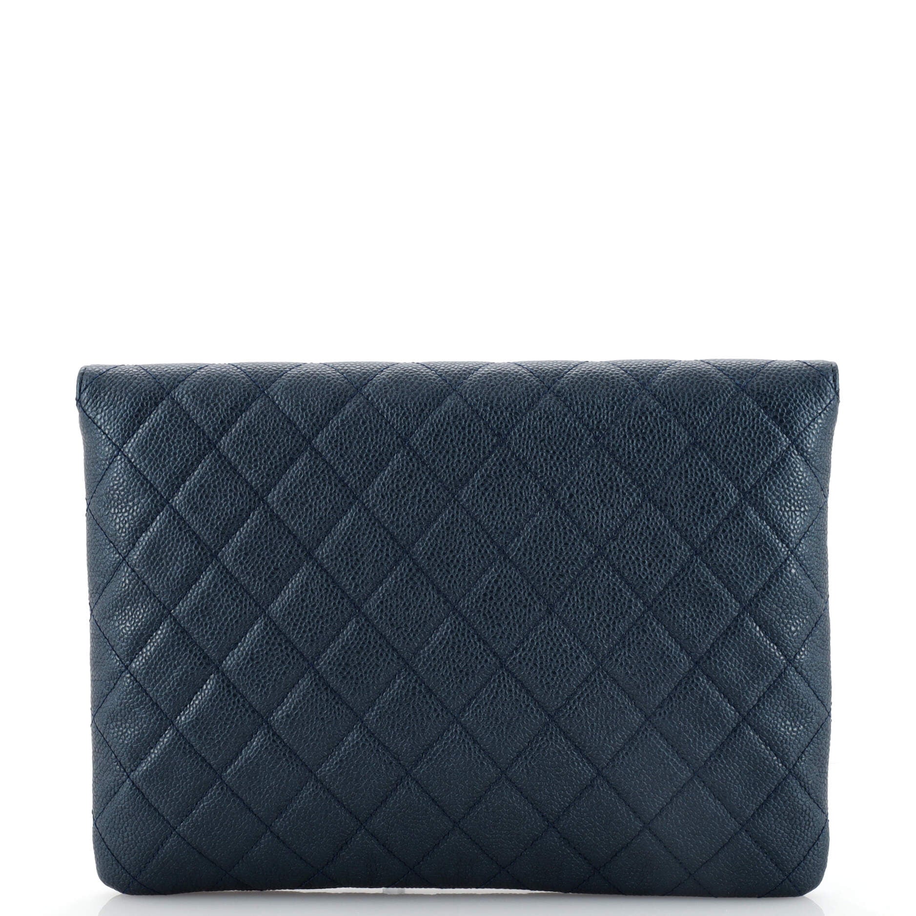 Golden Class O Case Clutch Quilted Caviar Medium