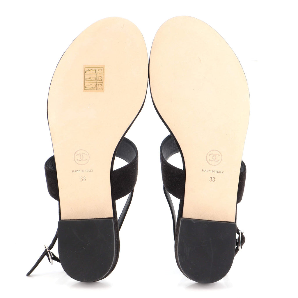 Women's Turnlock CC Thong Sandals Suede