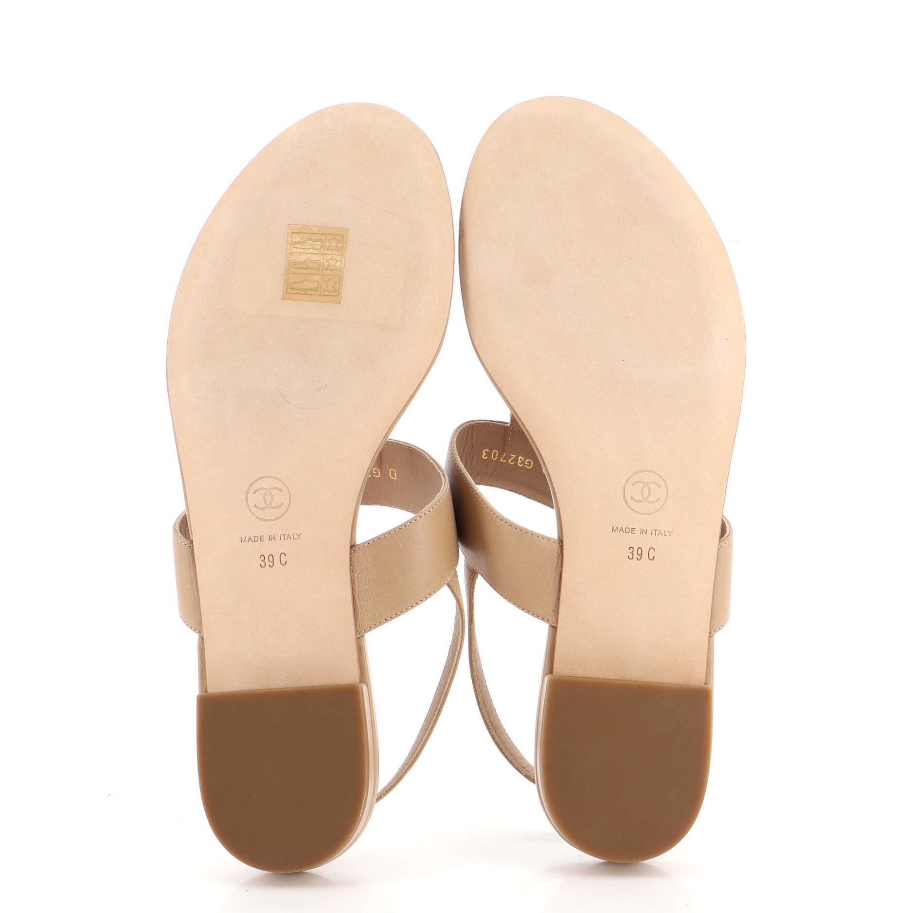 Women's Turnlock CC Thong Sandals Leather