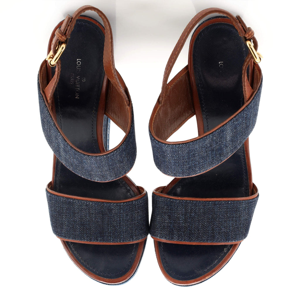 Women's Croisiere Wedge Sandals Denim