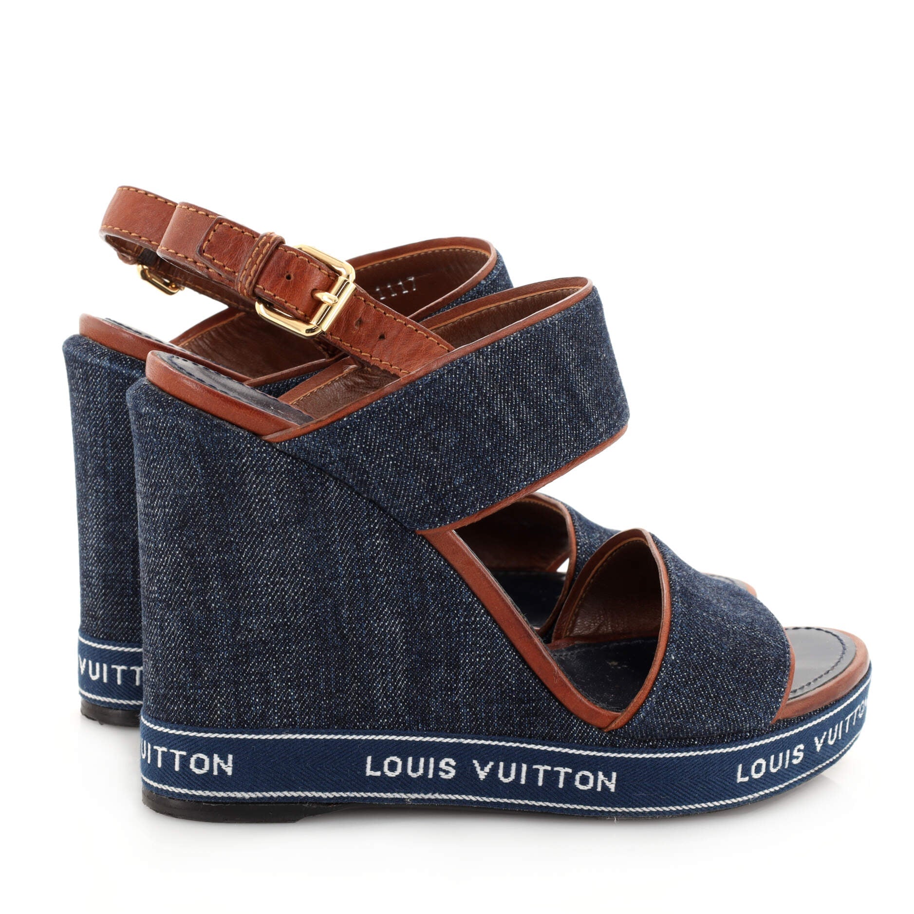 Women's Croisiere Wedge Sandals Denim