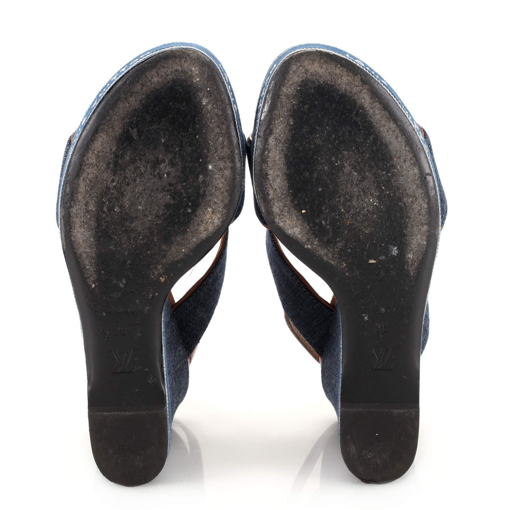 Women's Croisiere Wedge Sandals Denim
