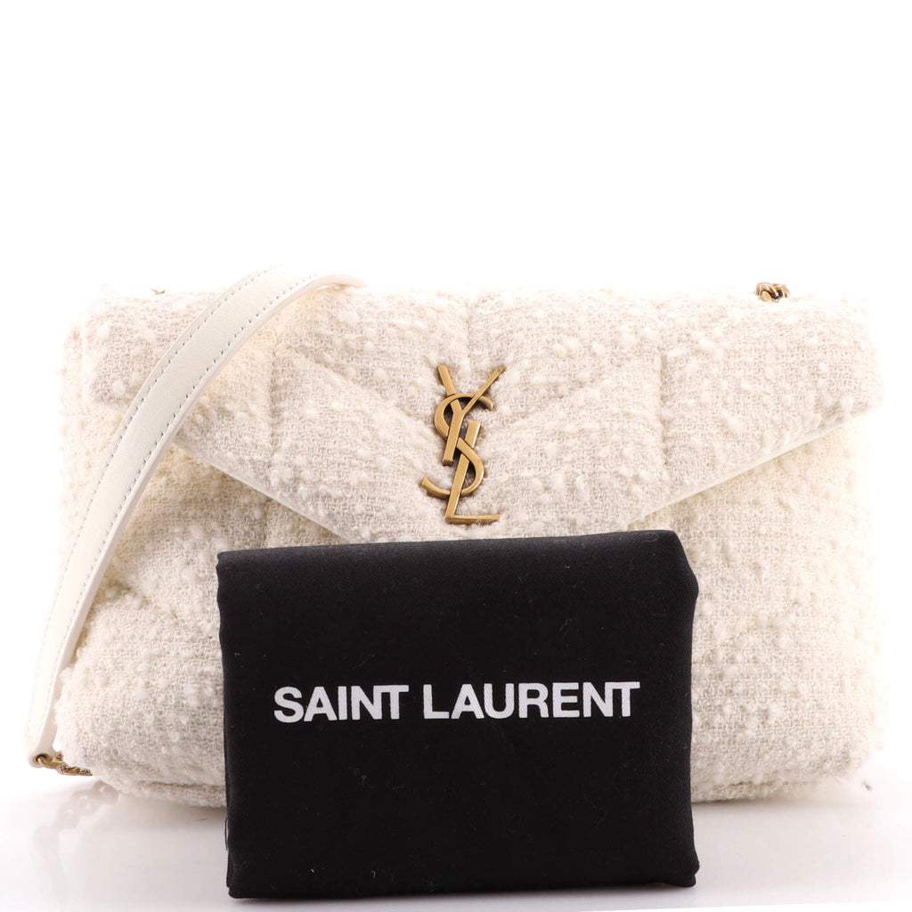 LouLou Puffer Shoulder Bag Quilted Tweed Mini