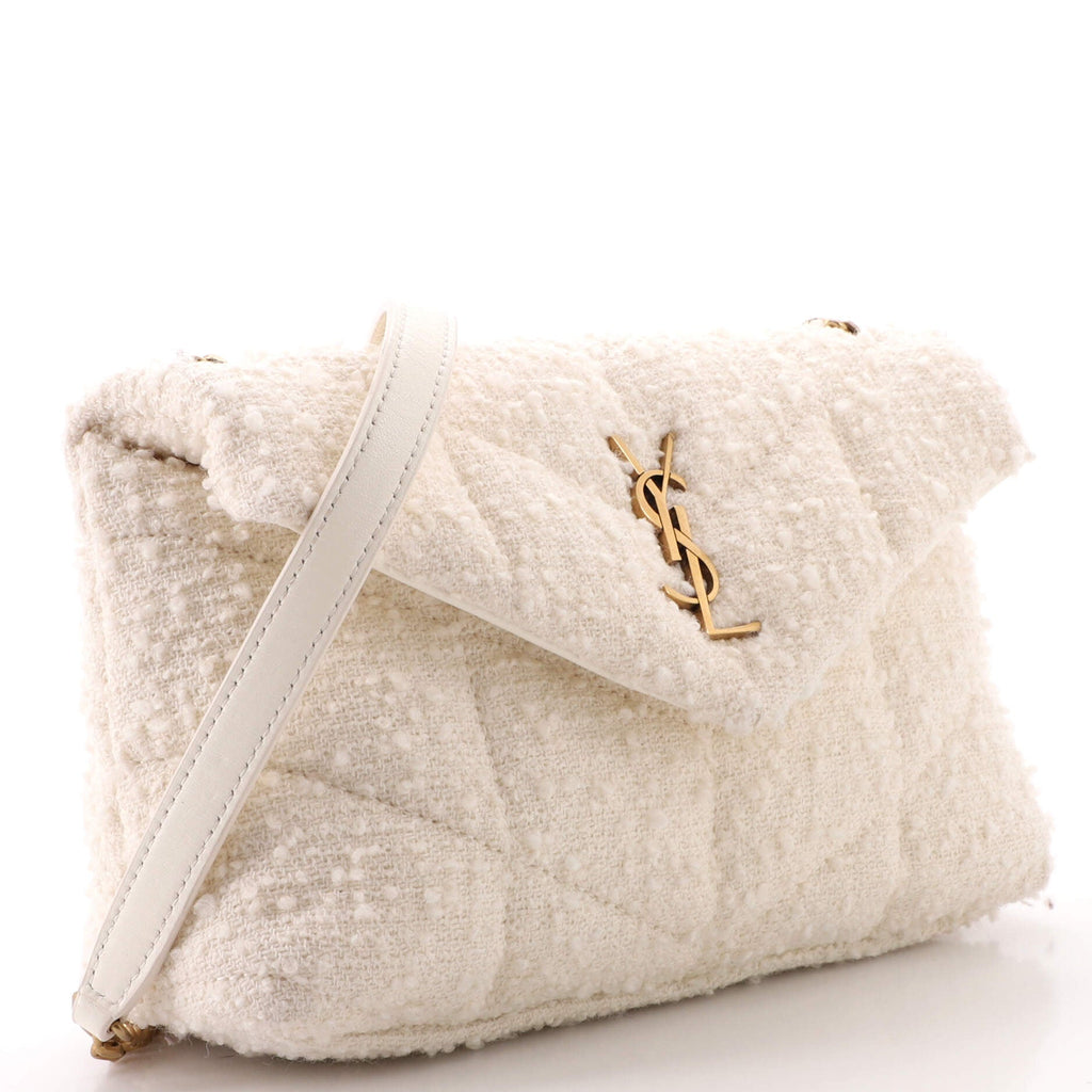 LouLou Puffer Shoulder Bag Quilted Tweed Mini