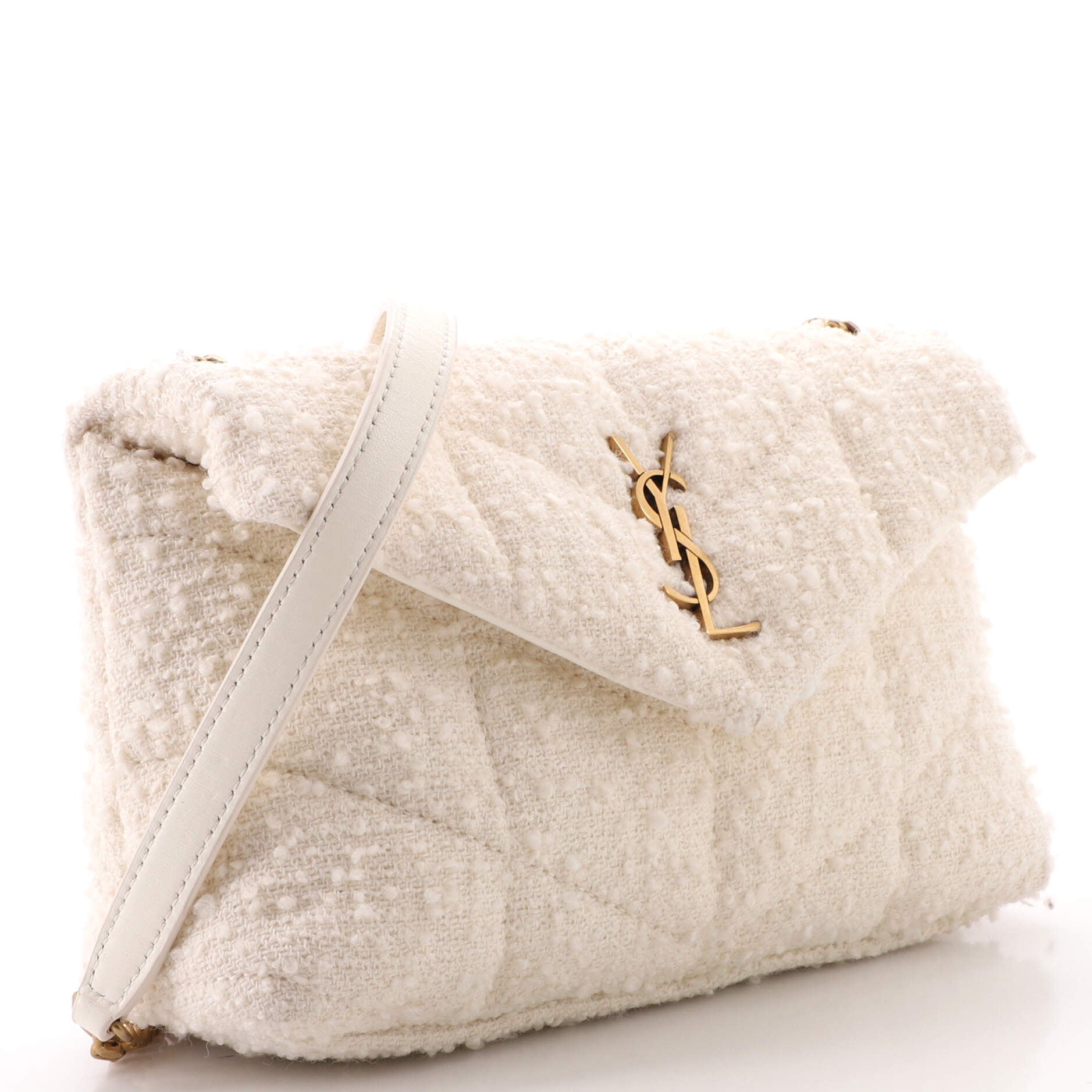 LouLou Puffer Shoulder Bag Quilted Tweed Mini