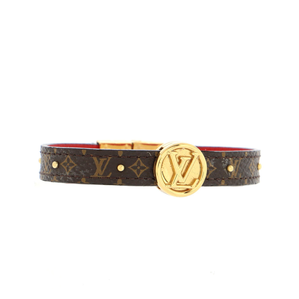 LV Circle Reversible Bracelet Monogram Canvas and Leather