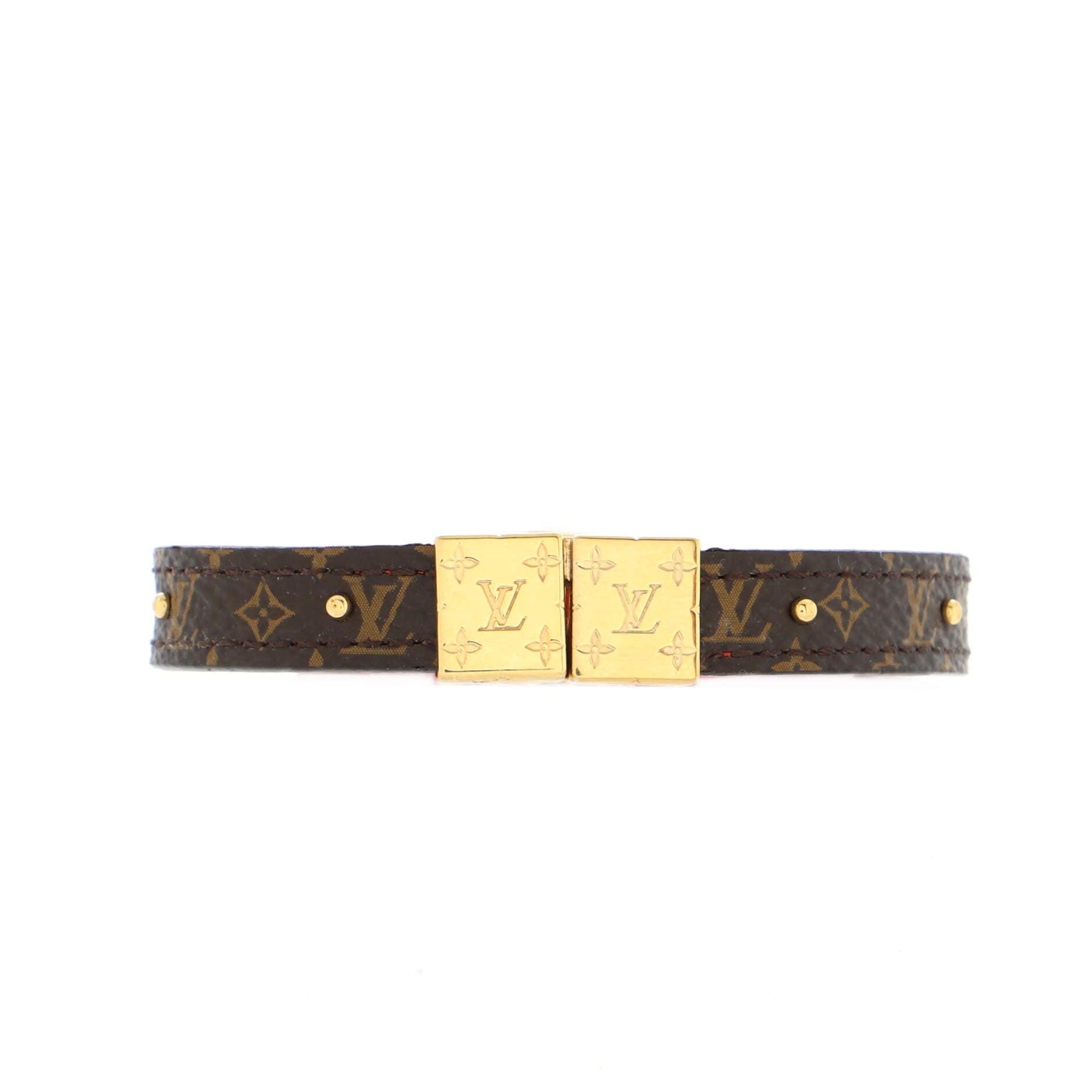 LV Circle Reversible Bracelet Monogram Canvas and Leather