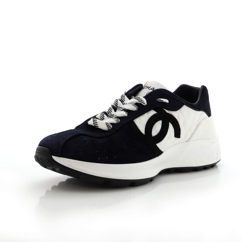 Women's CC Low-Top Sneakers Suede and Fabric