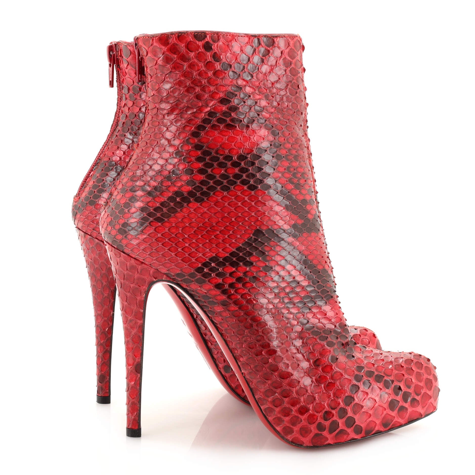 Women's Arielle Platform Ankle Boots Python