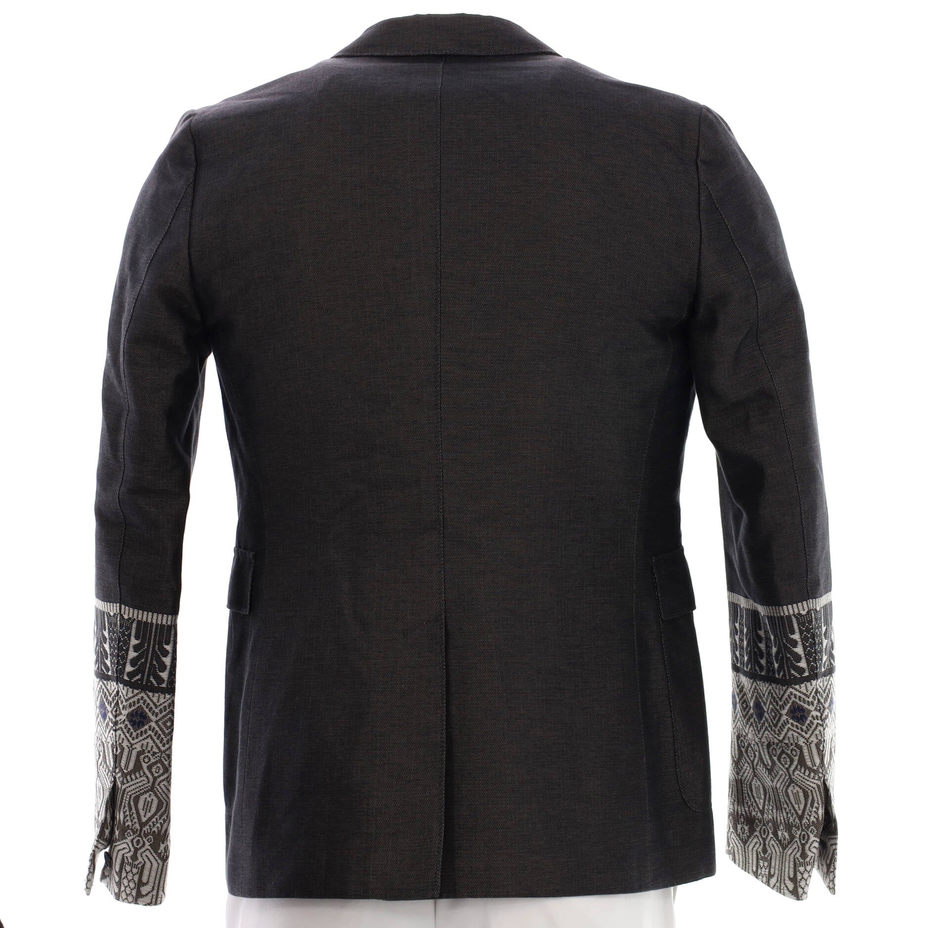 Men's Blazer Embroidered Cotton and Silk
