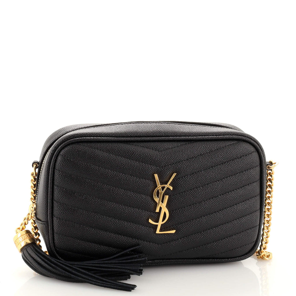 Lou Camera Bag Matelasse Chevron Leather Mini